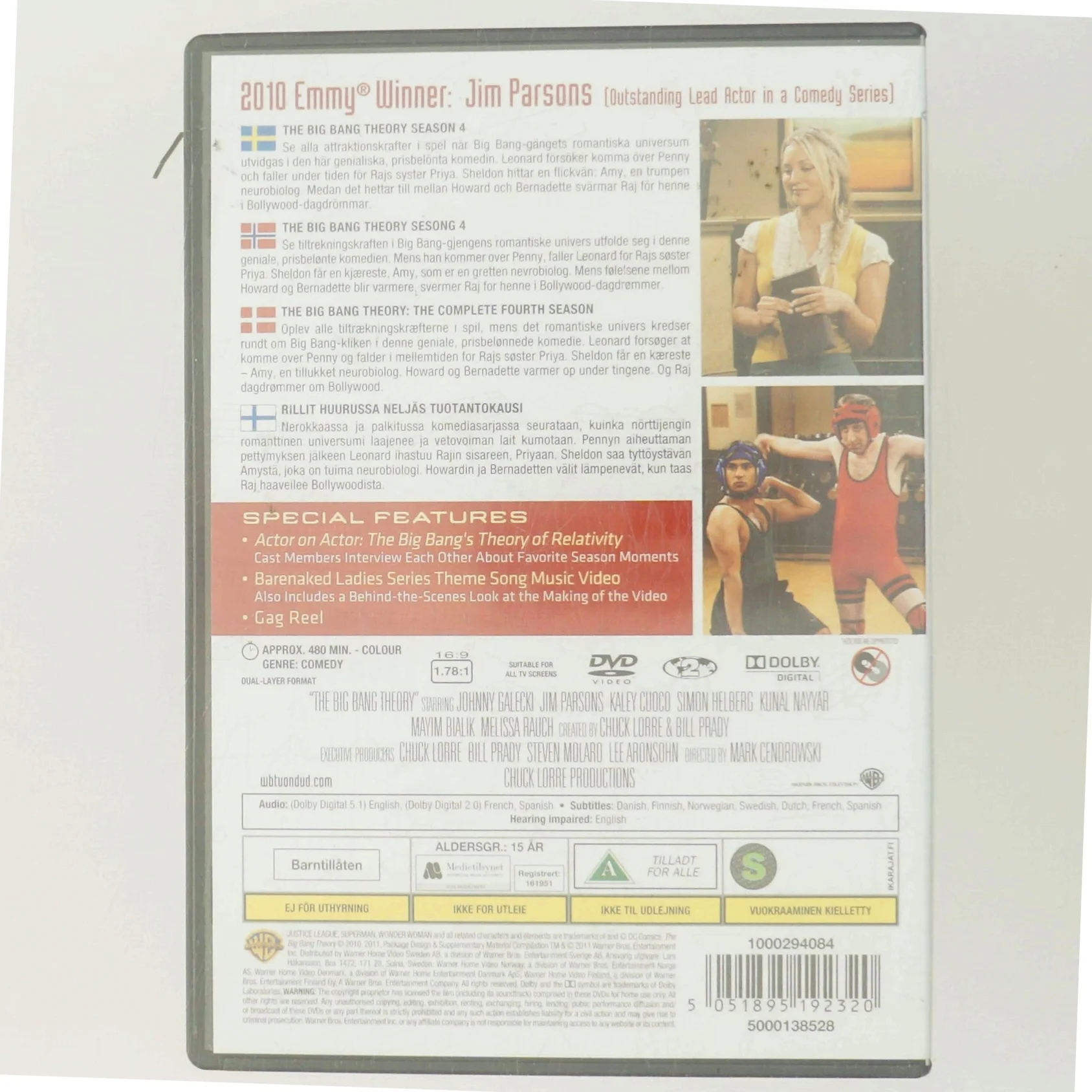 Big Bang Theory - Sæson 4 med Johnny Galecki (DVD)