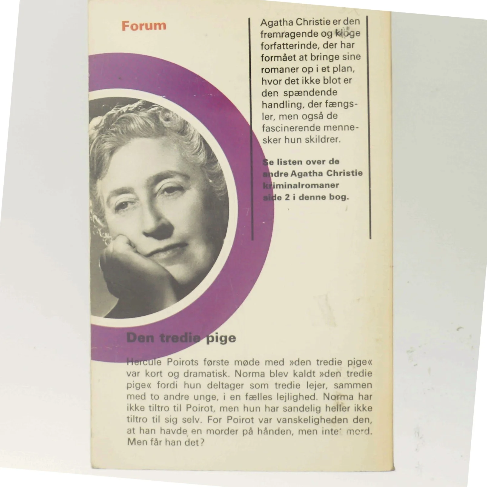 Den tredie pige af Agatha Christie (Bog)