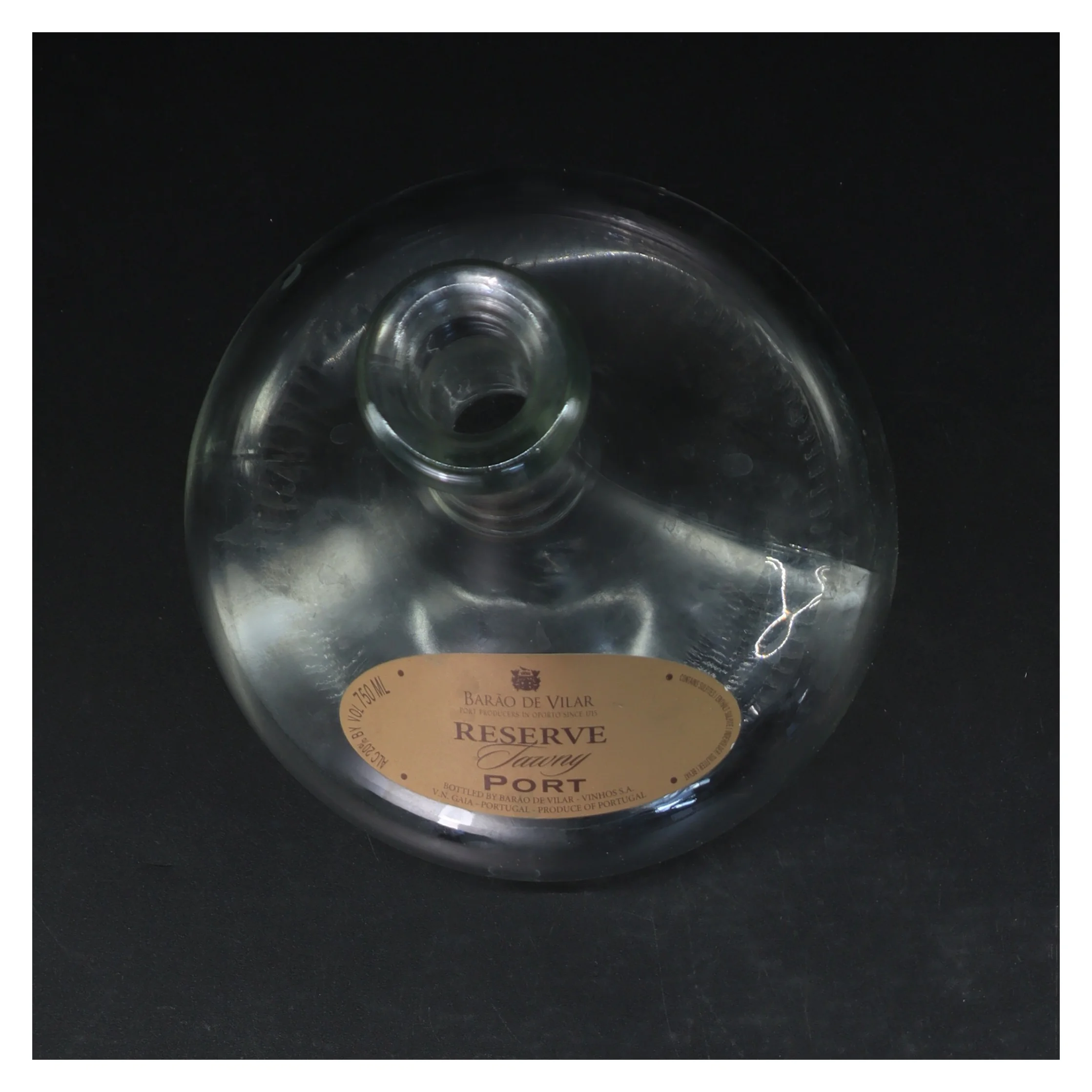 Genbrugt glas flaske (str. 17 cm)