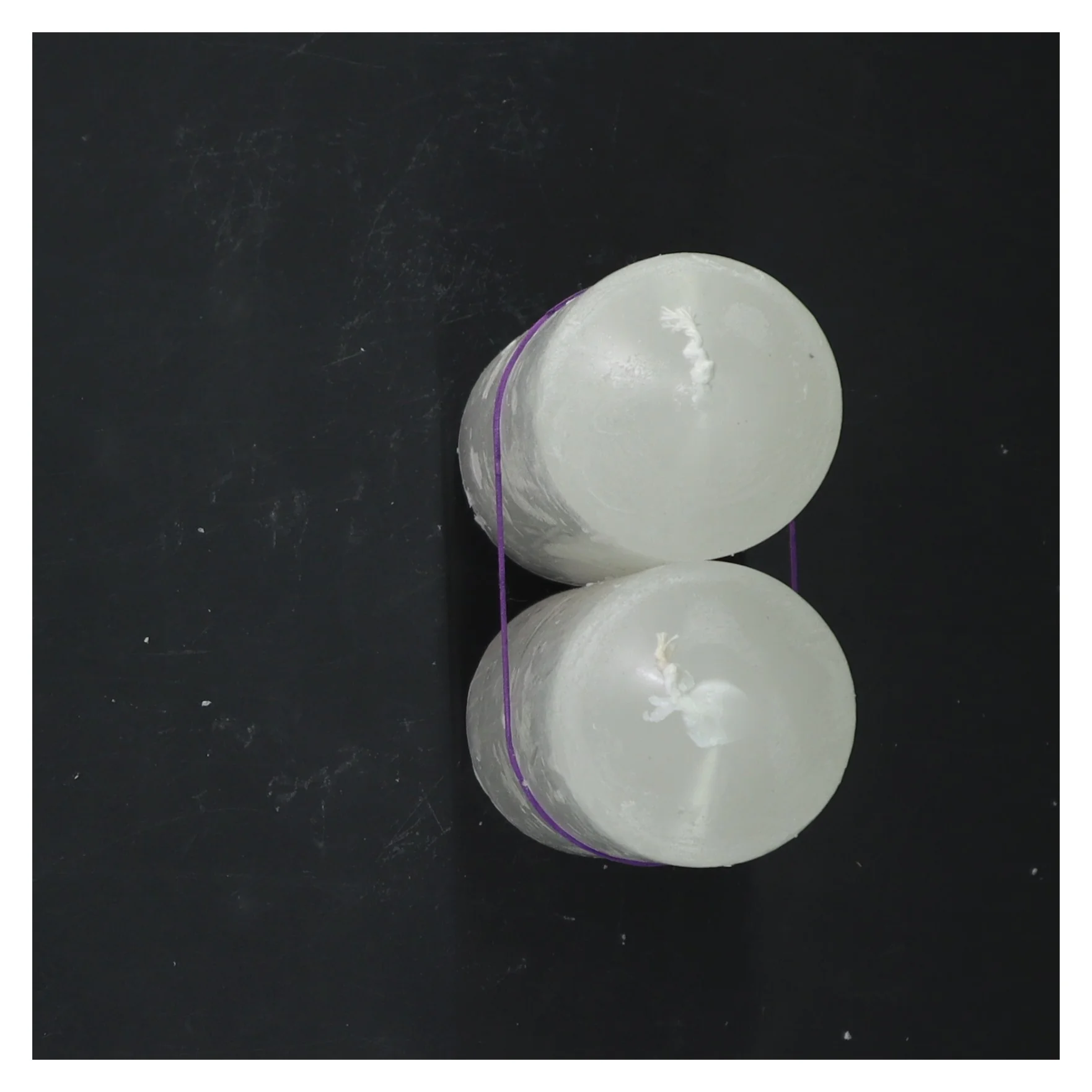 Hvide cylinderformede lys (str. 15 cm)