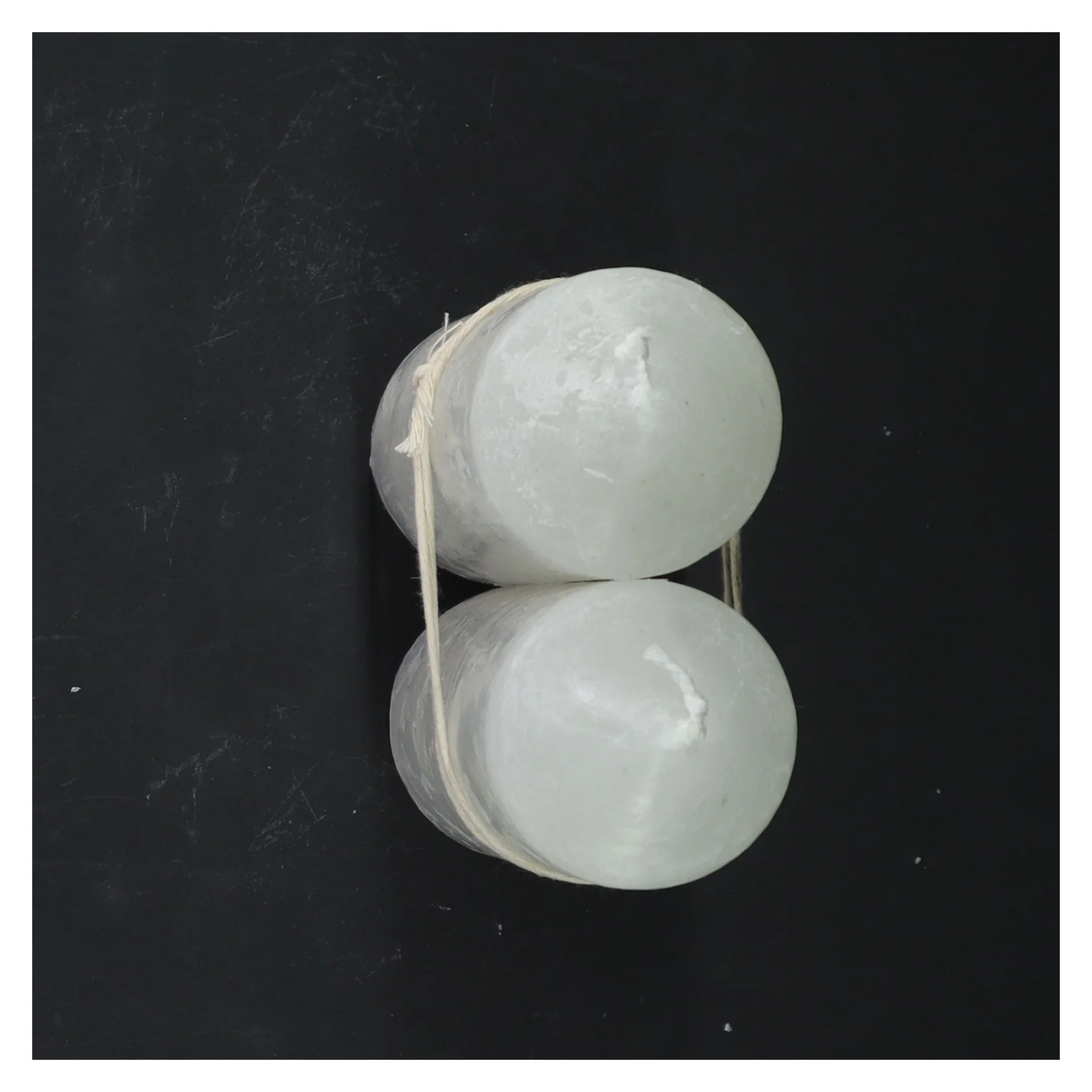 Hvide stearinlys, sæt af 2 (str. 15 cm)