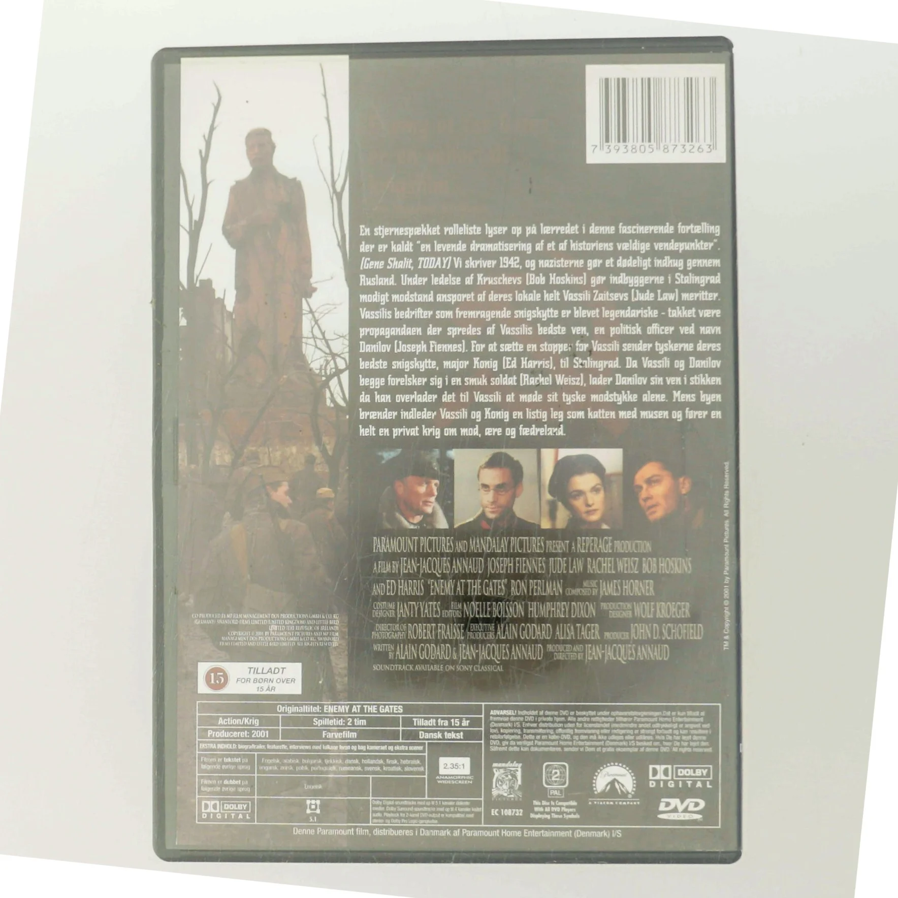 Enemy at the Gates med Joseph Fiennes (DVD)