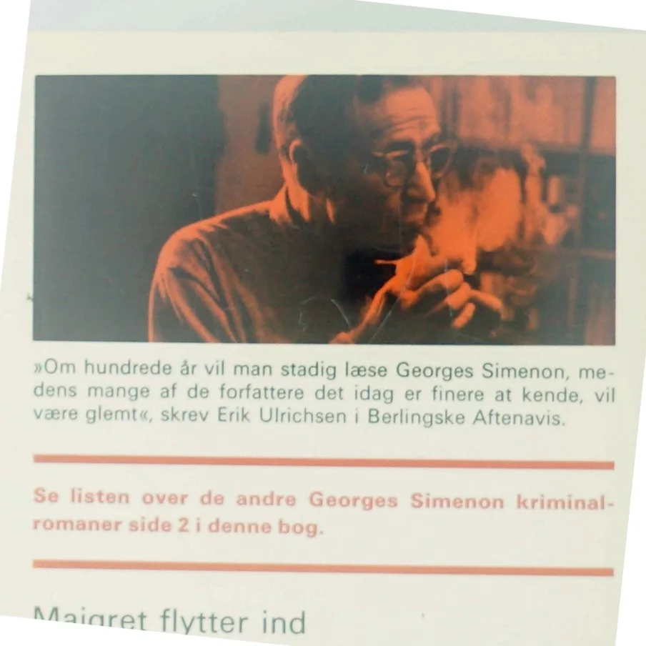Maigret flytter ind af Georges Simenon (Bog)