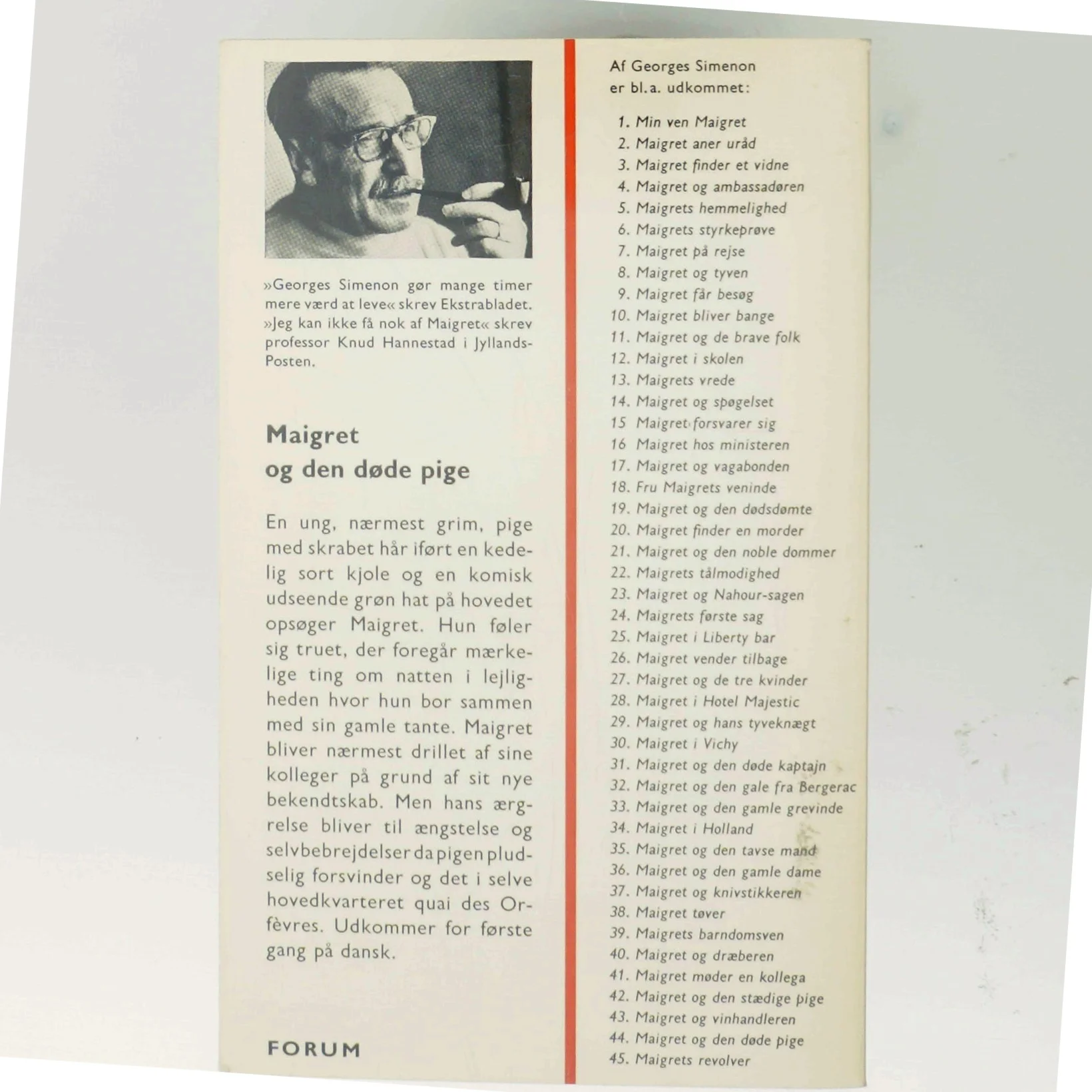 Maigret og den døde pige af Georges Simenon (Bog)