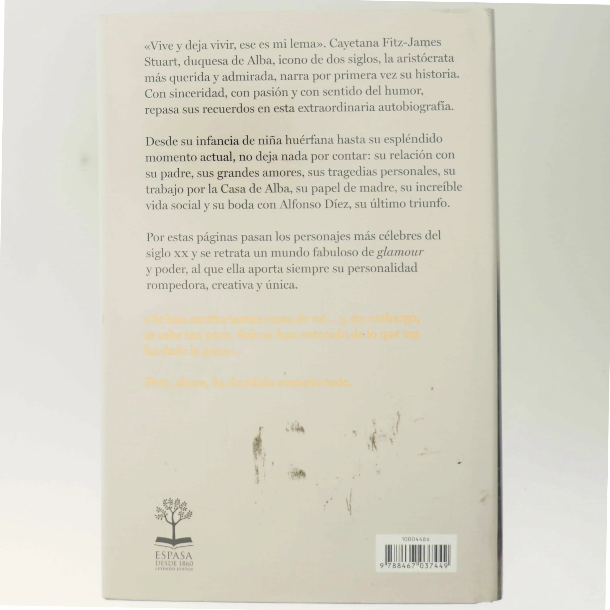 Yo, Cayetana af Cayetana Stuart y Silva (Bog)