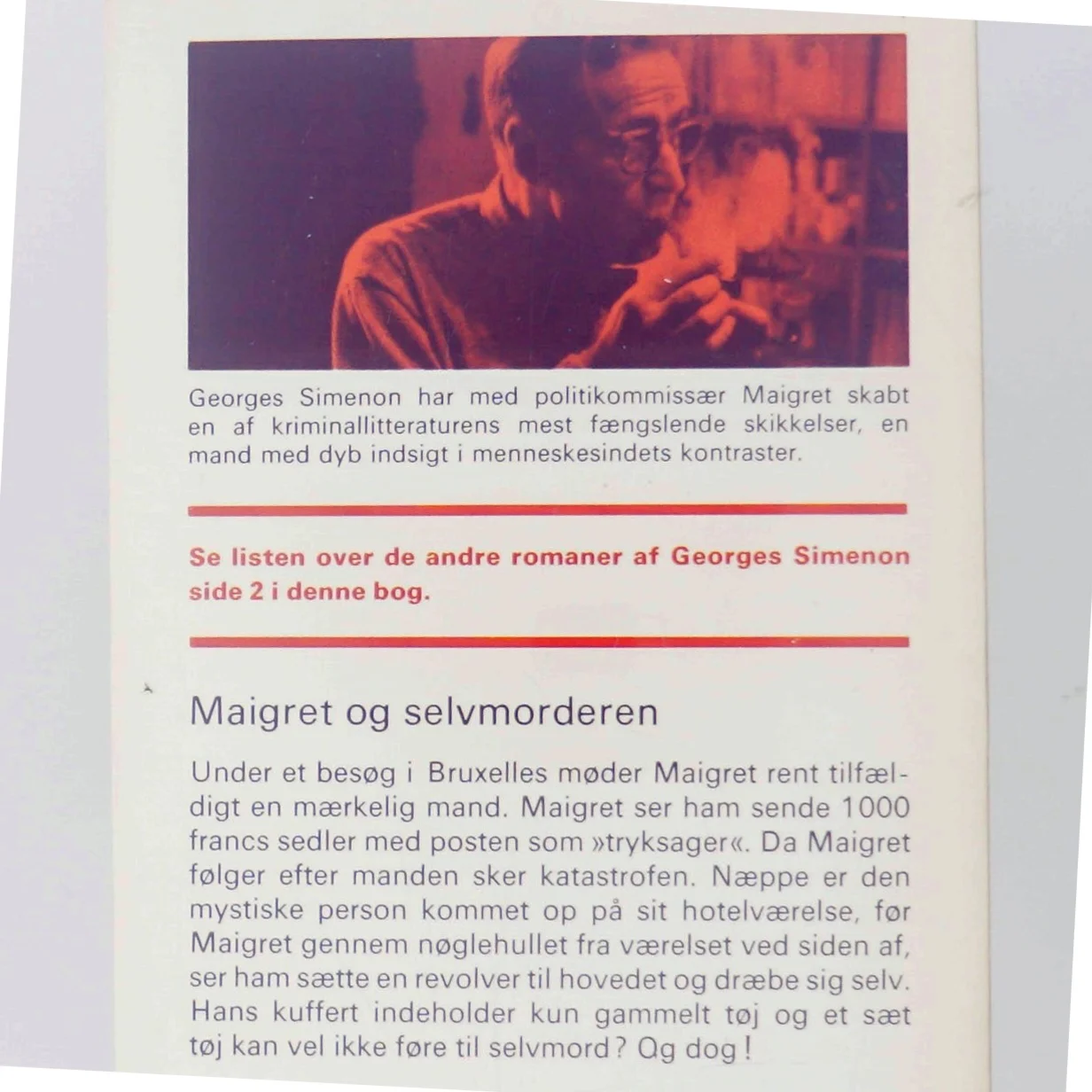 Maigret og selvmorderen af Georges Simenon (Bog)