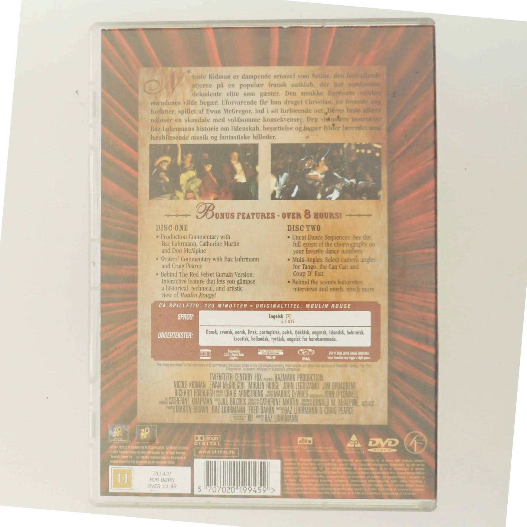 Moulin Rouge med Nicole Kidman (DVD)