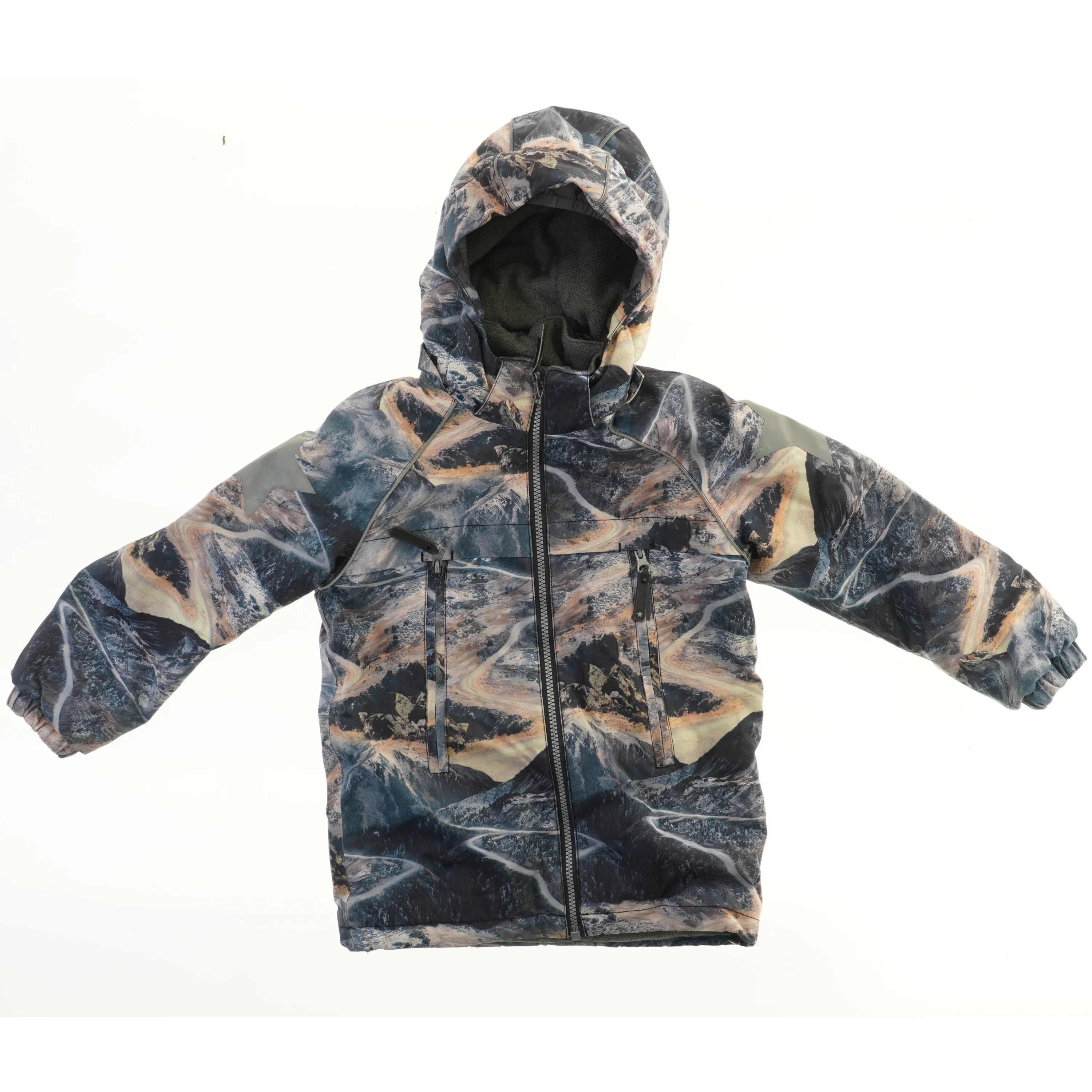 Vinterjakke med tryk fra Molo (str. 116)