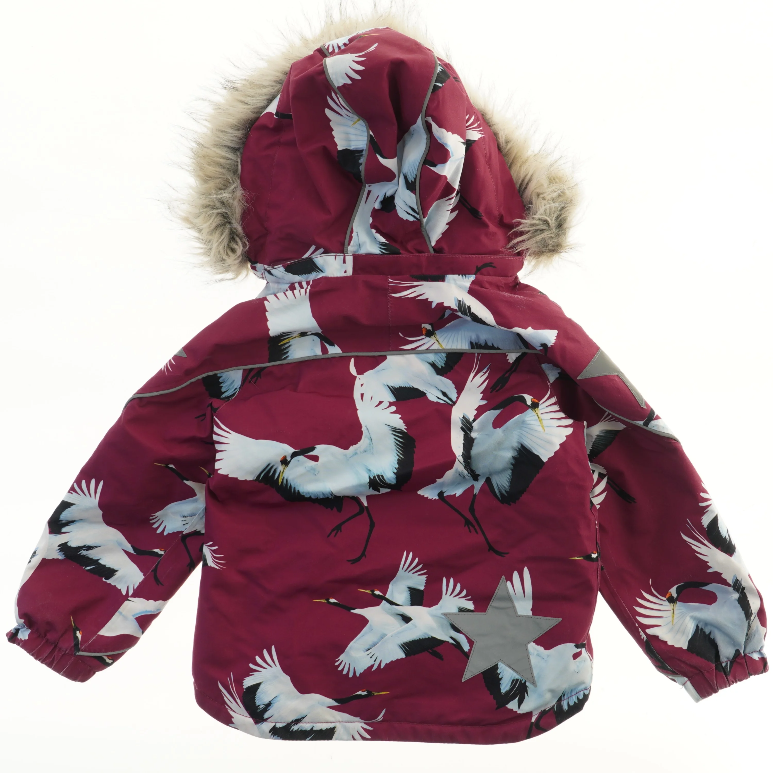 Børnevinterjakke med fugleprint fra Molo (str. 104)