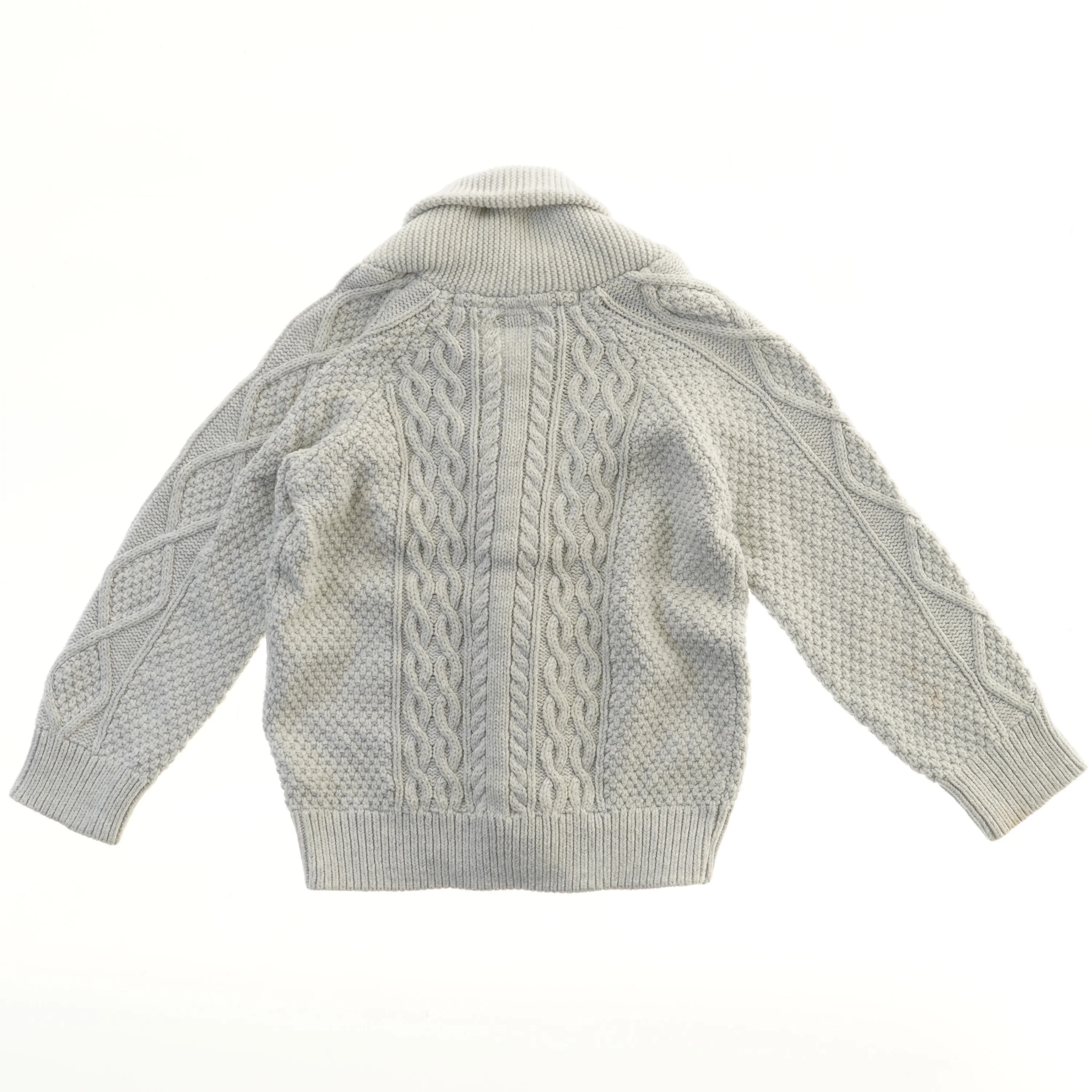 Grå strikket cardigan med knapper fra Next (str. 98)