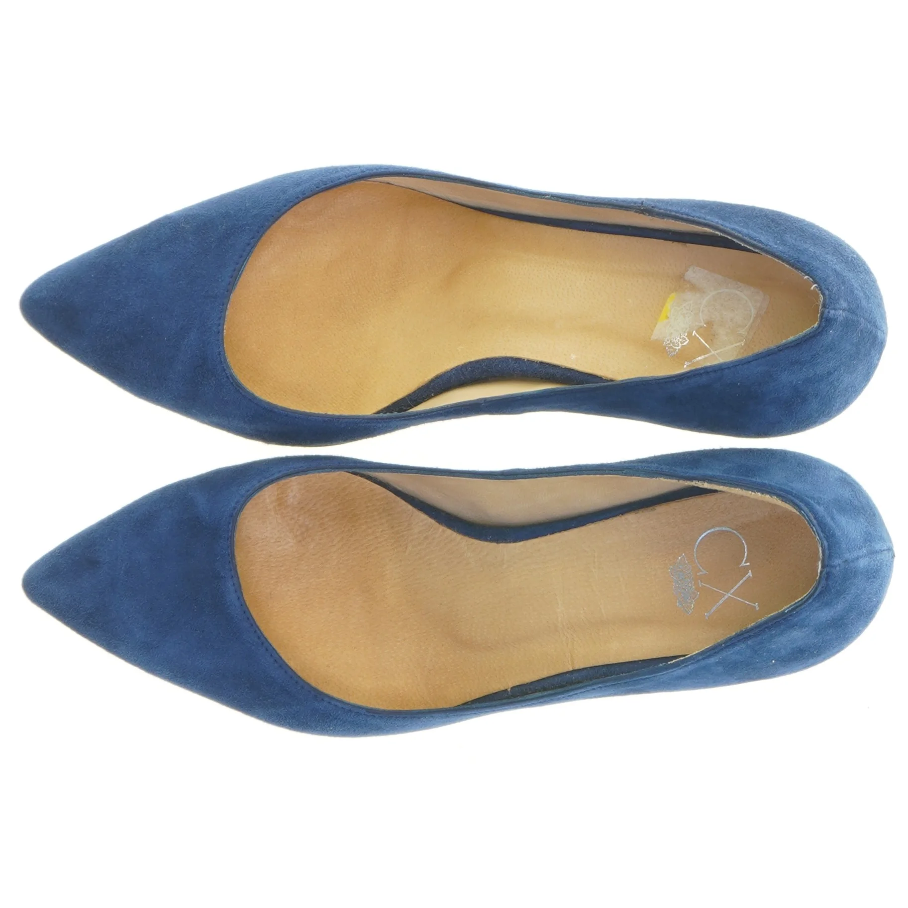 Blå ruskindspumps (str. 37,5)