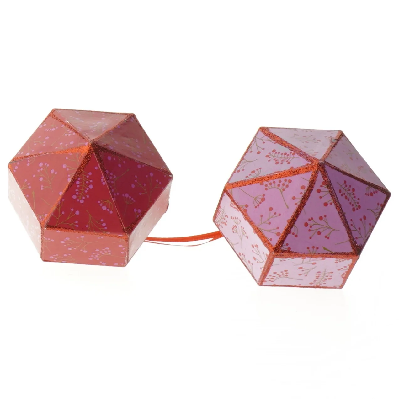 Dekorative juleornamenter (str. 9x7,5 cm)