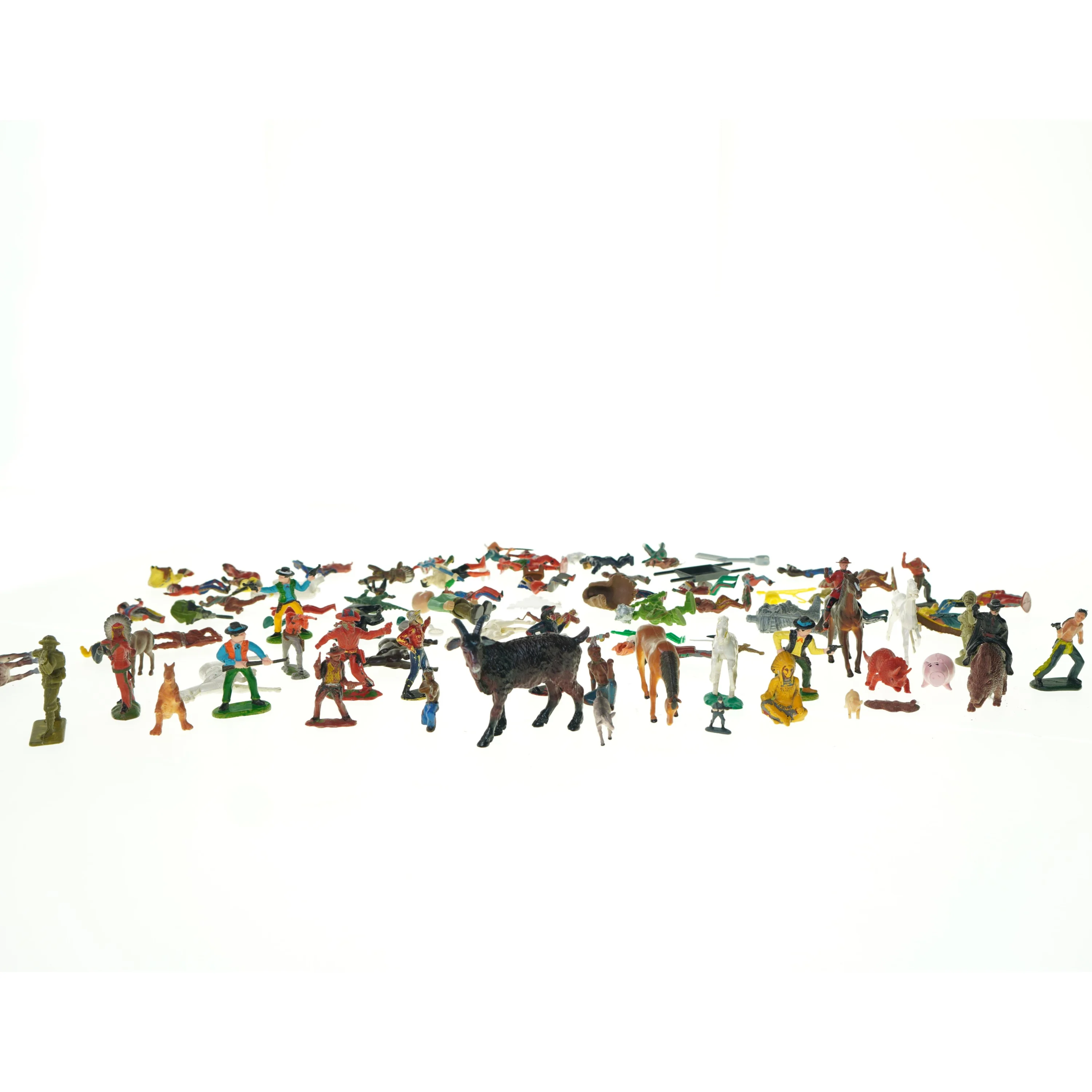 Blandede legetøjsfigurer (str. 7 cm)