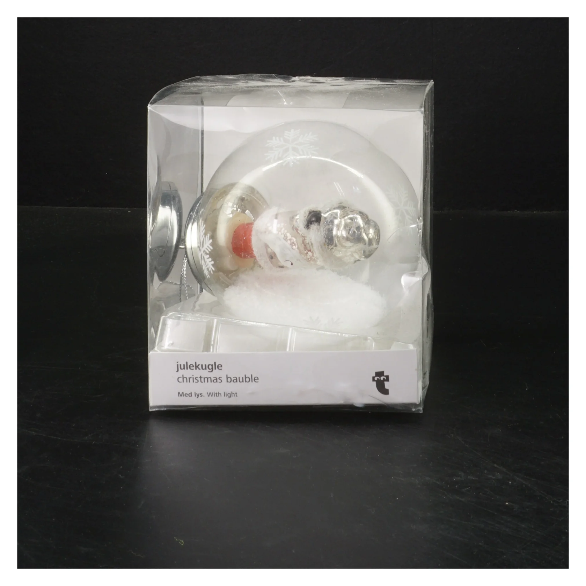 Julekugle med lys fra Tiger (str. Ø 9,5 cm)