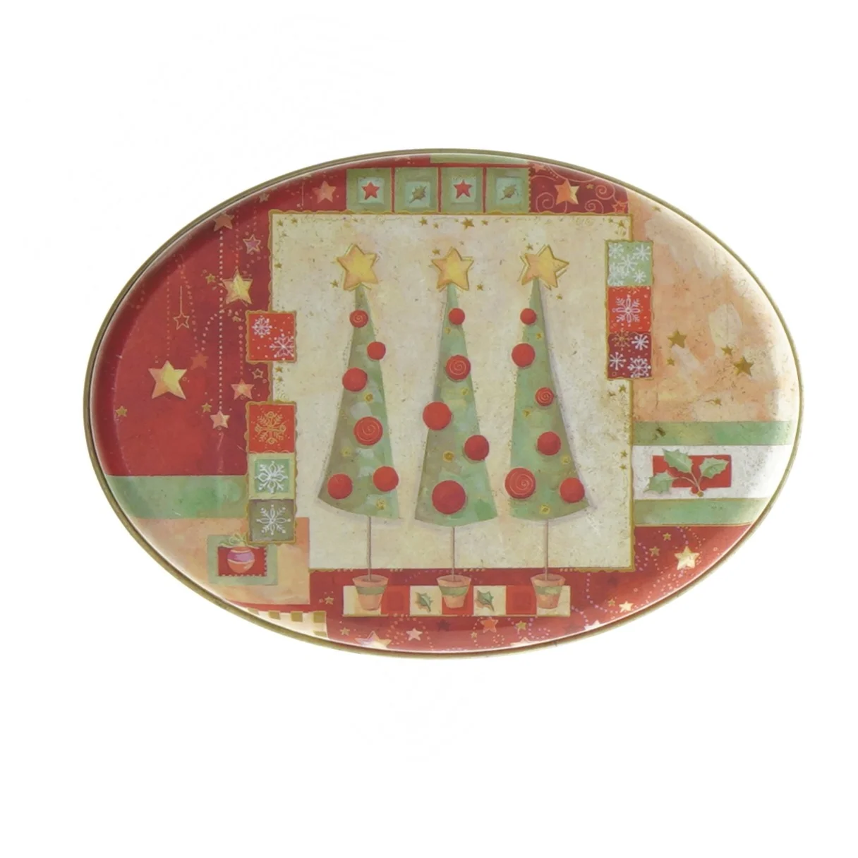 Julemotiv metalæske (str. 13x7 cm)