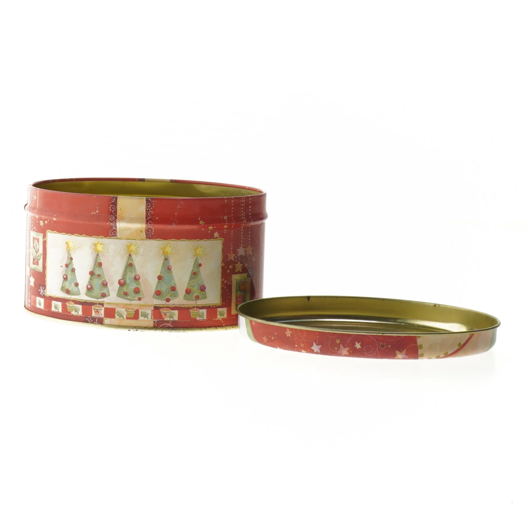 Julemotiv metalæske (str. 13x7 cm)