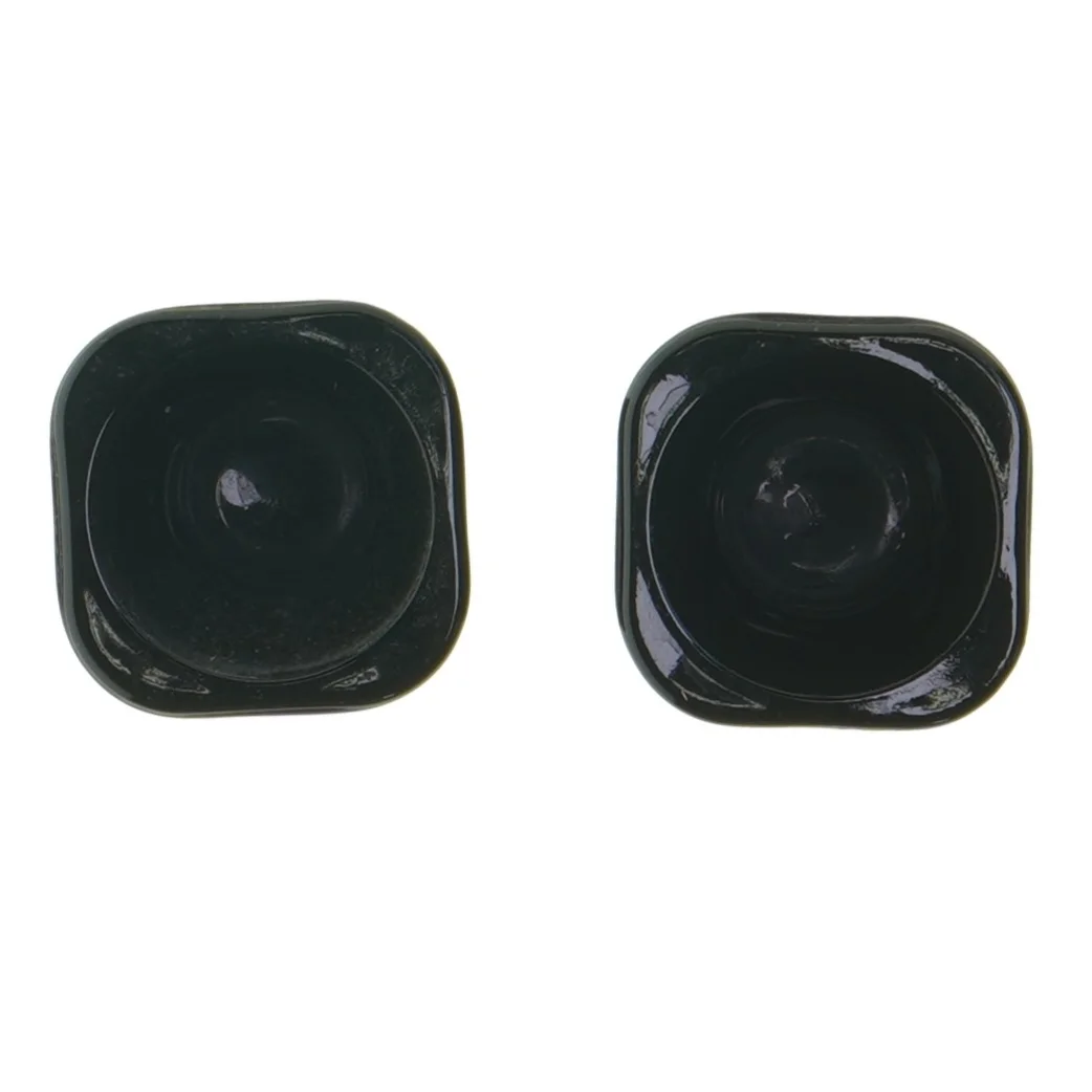 To sorte vintage æggebægre i glas fra Italien (str. 5x5,5 cm)