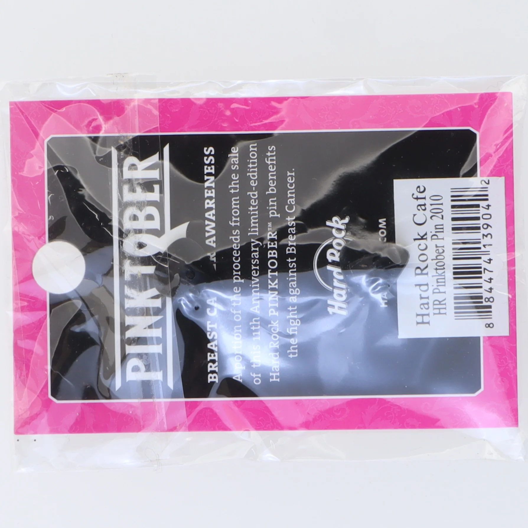 Samleobjekt med guitarformet Hard Rock Cafe pinktober pin