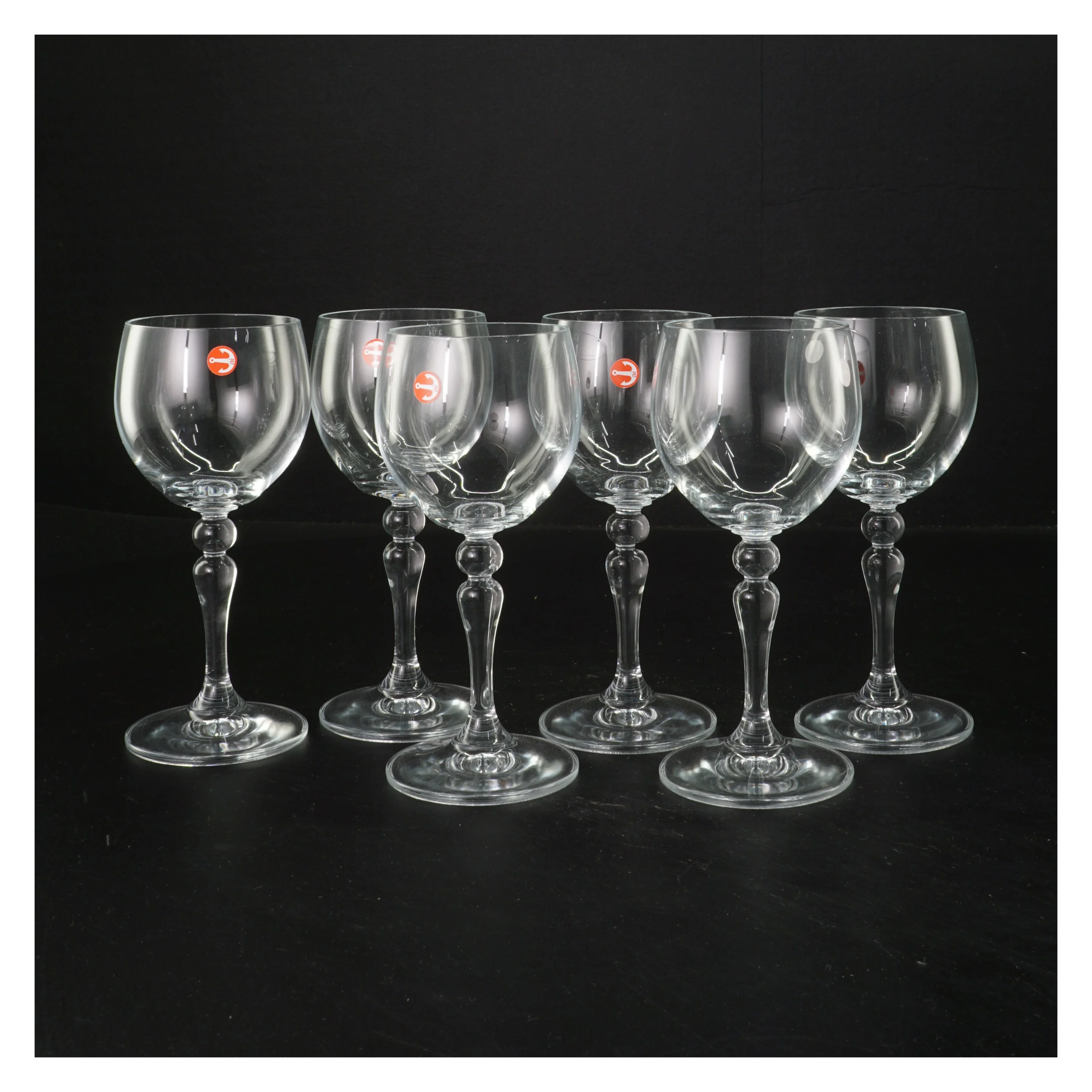 Krystal dessertglas 6 stk. fra Atelier (str. 15 cm)