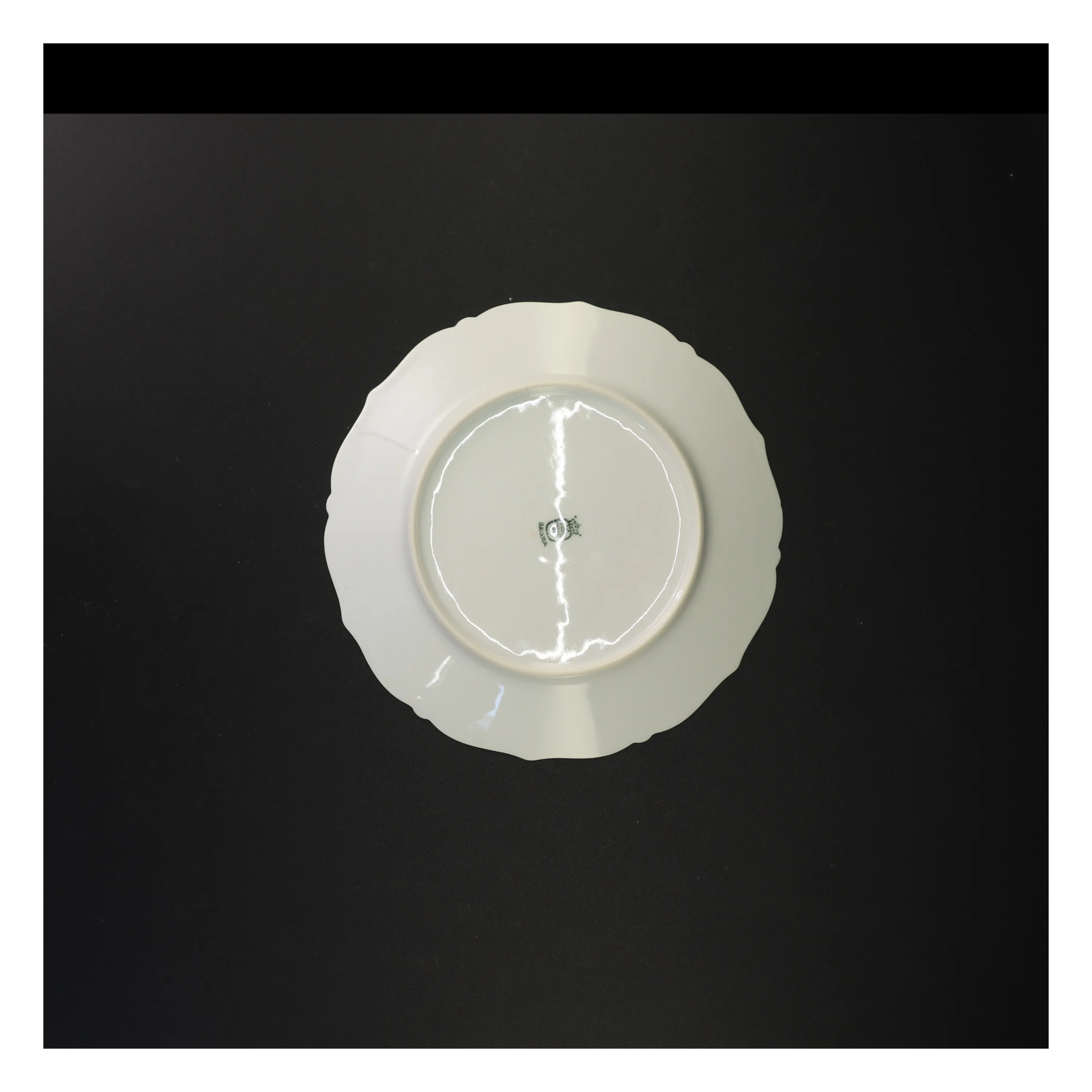 Blomstret porcelænstallerkener fra Bavaria (str. Diameter 21 en halv cm)