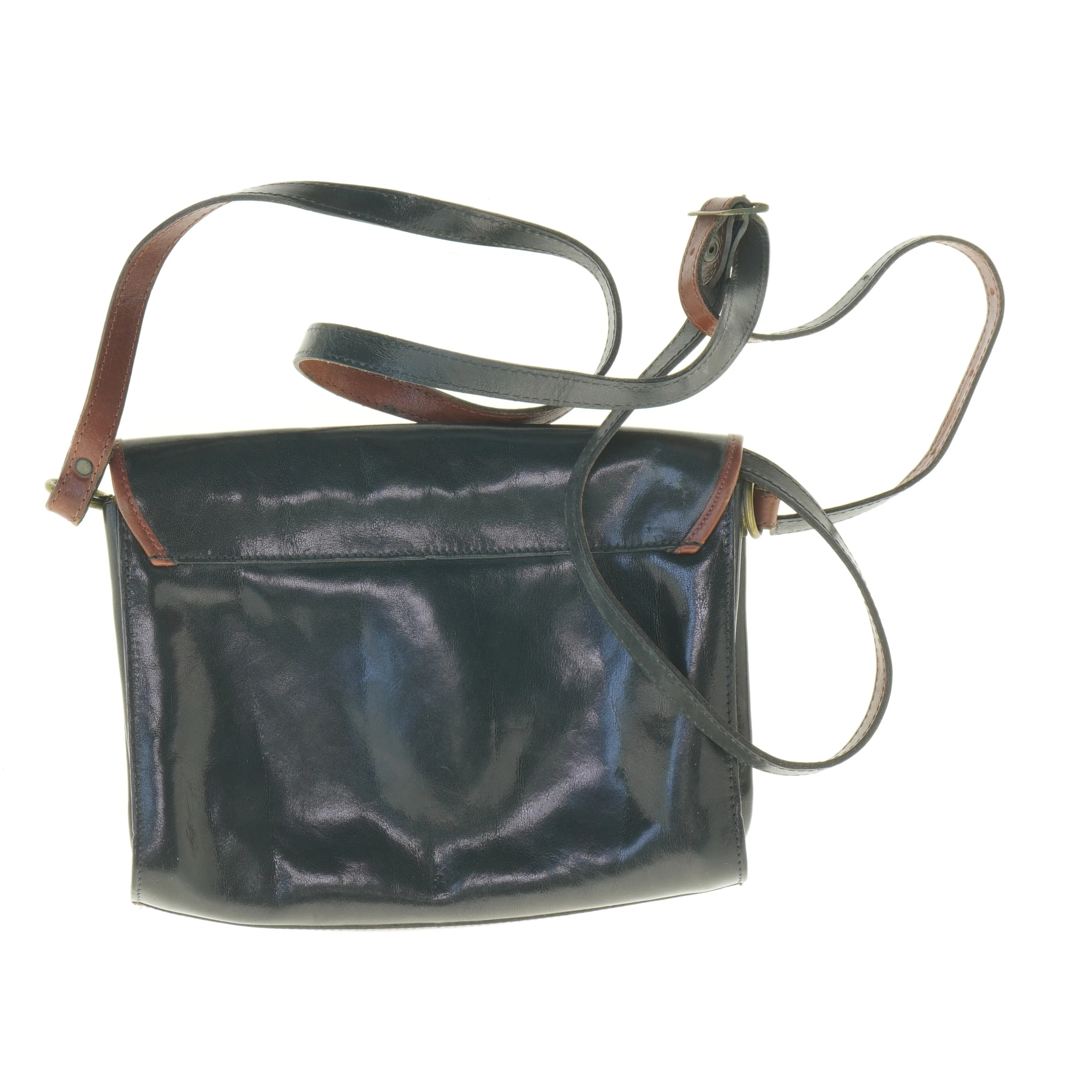 Lædertaske (str. 23 x 19 cm)