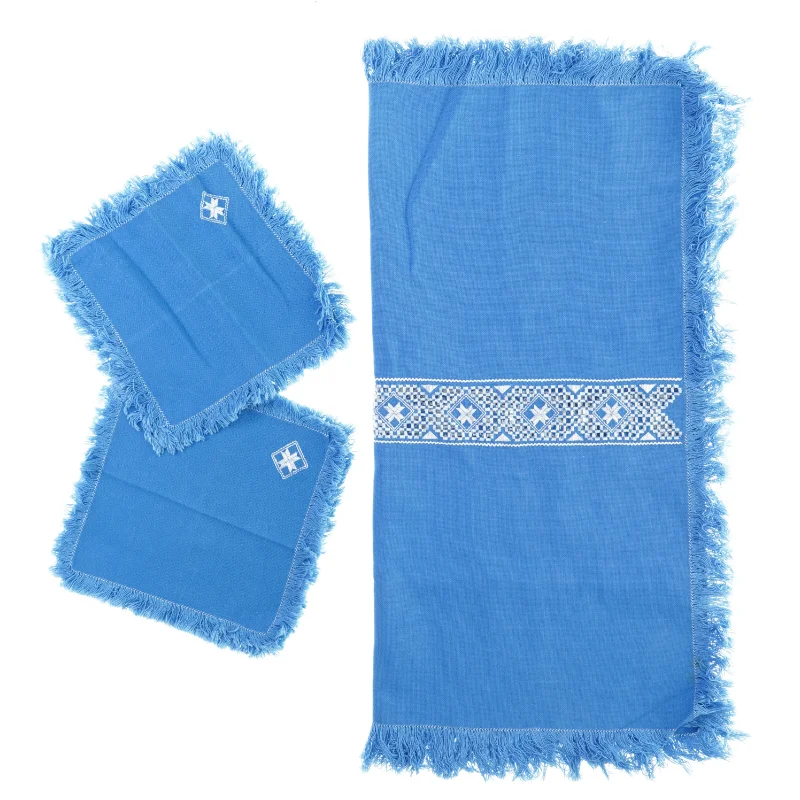 Dug med servietter (str. Dug 126 x 66 cm serviet 22 x 22 cm)