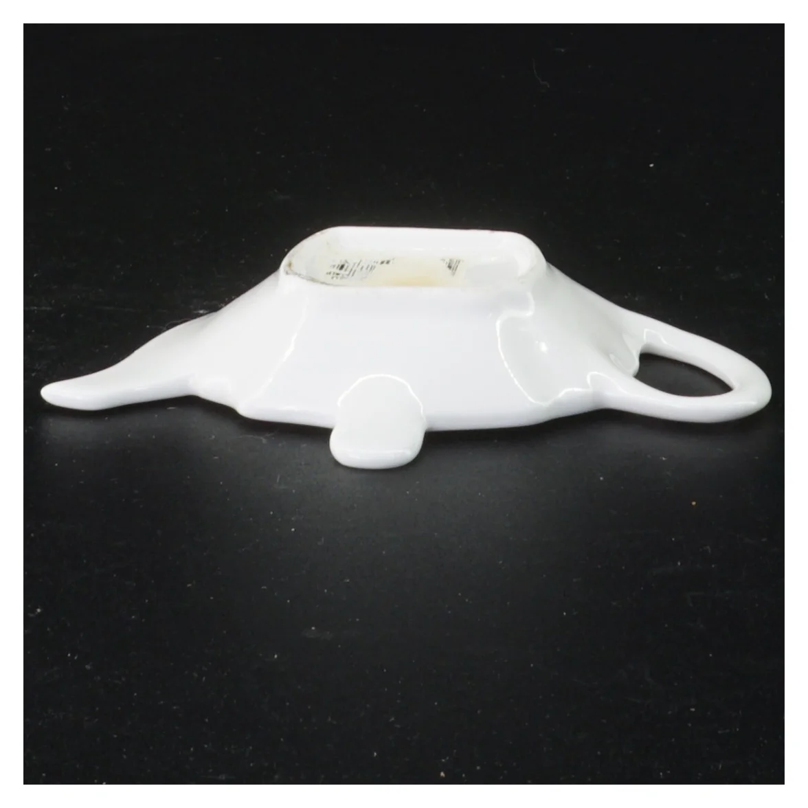 Sort tepose tallerken (str. 12 x 9 cm)