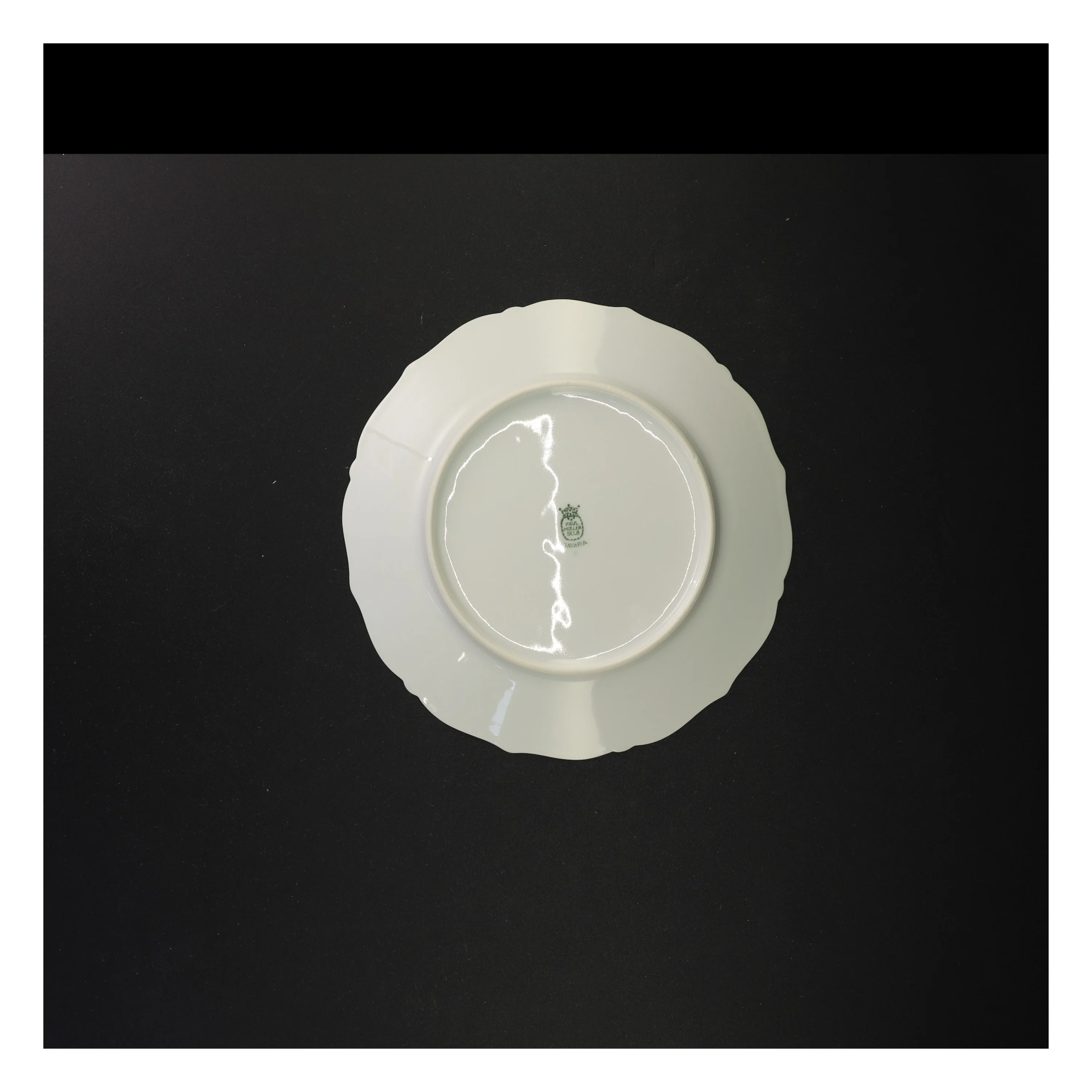 Vintage porcelænstallerkener med blomstermotiv fra Bavaria (str. Diameter 21 cm)