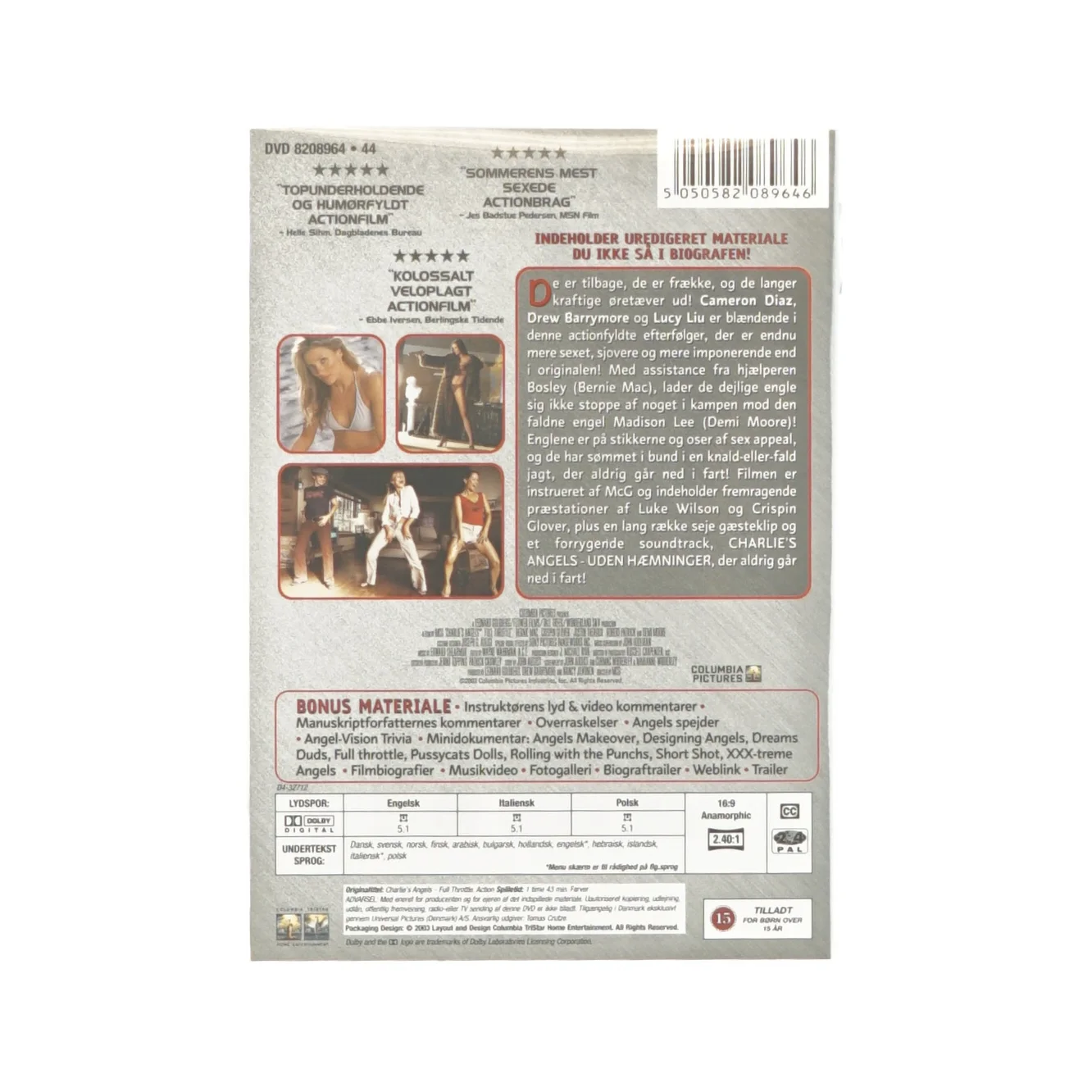 Charlie's Angles uden hæmninger (dvd)