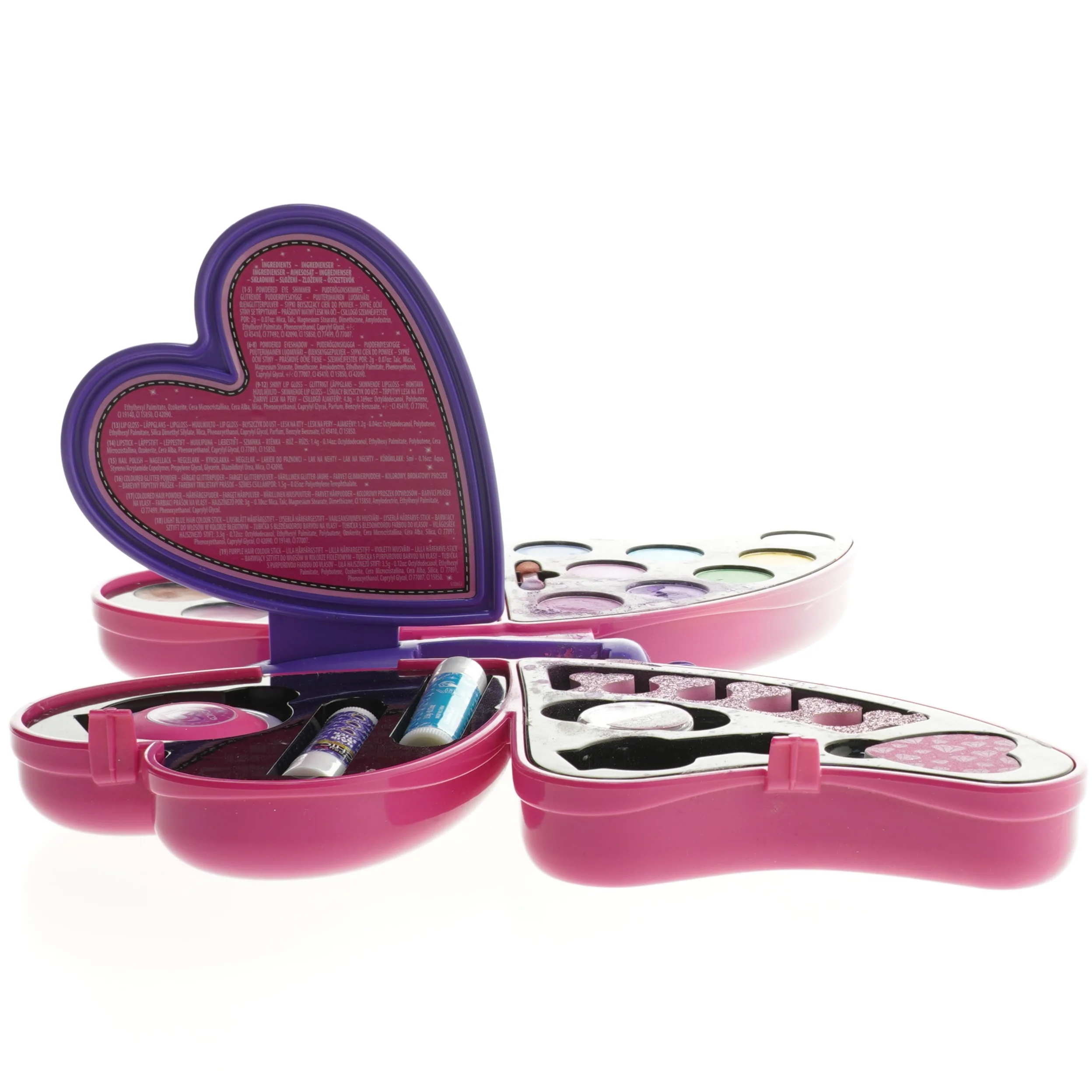 Sommerfugl kompakt makeup sæt (str. 30 cm)
