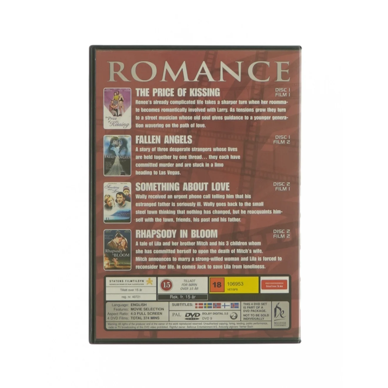 Romance filmbox (dvd)