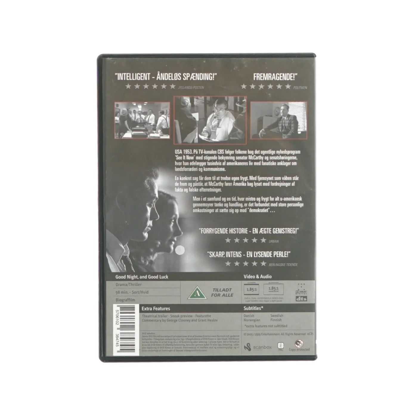 Good night en good luck (dvd)