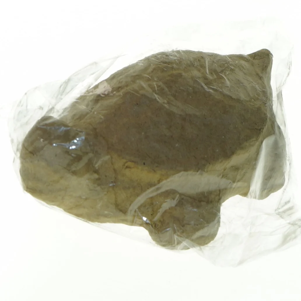 Ubemalet skildpaddefigur fra Creotime (str. 13 x 4,5 cm)