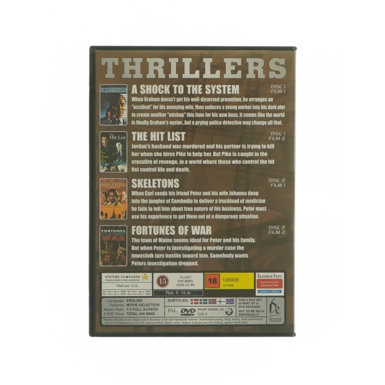Thrillers film box (dvd) 