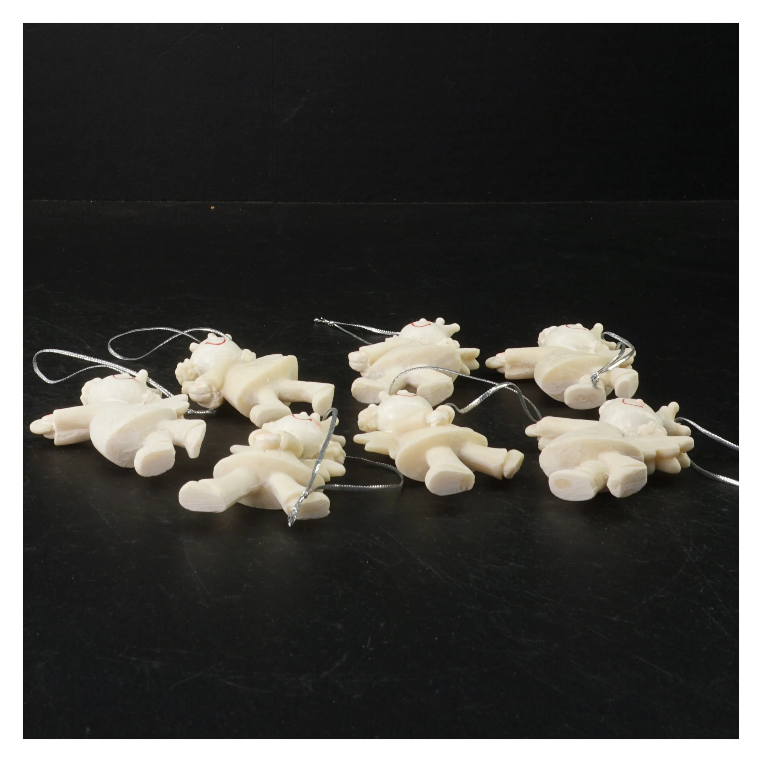 Engel julepynt i voks (str. 8 x 6 cm. 7 styk)