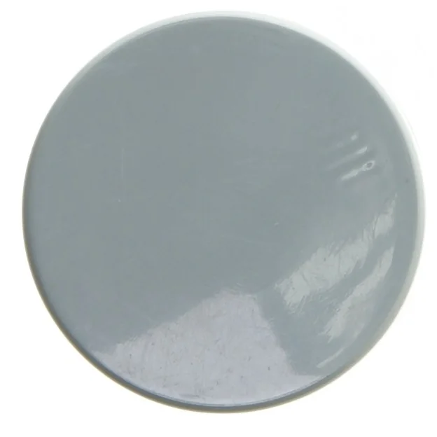 Plastikperler i gennemsigtig beholder (str. Ø 7x7,5 cm)