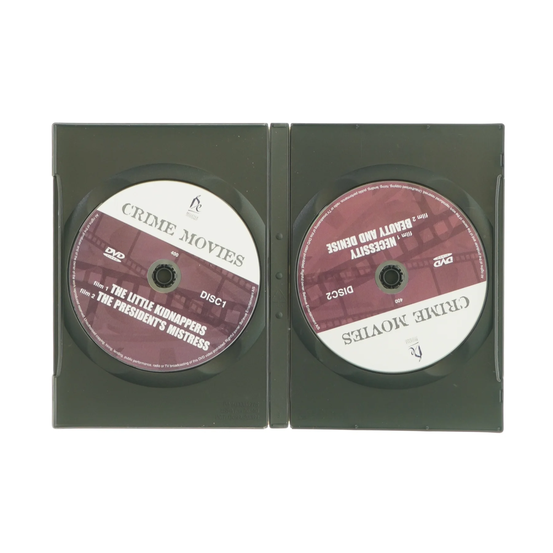 Crime movies film box (dvd)