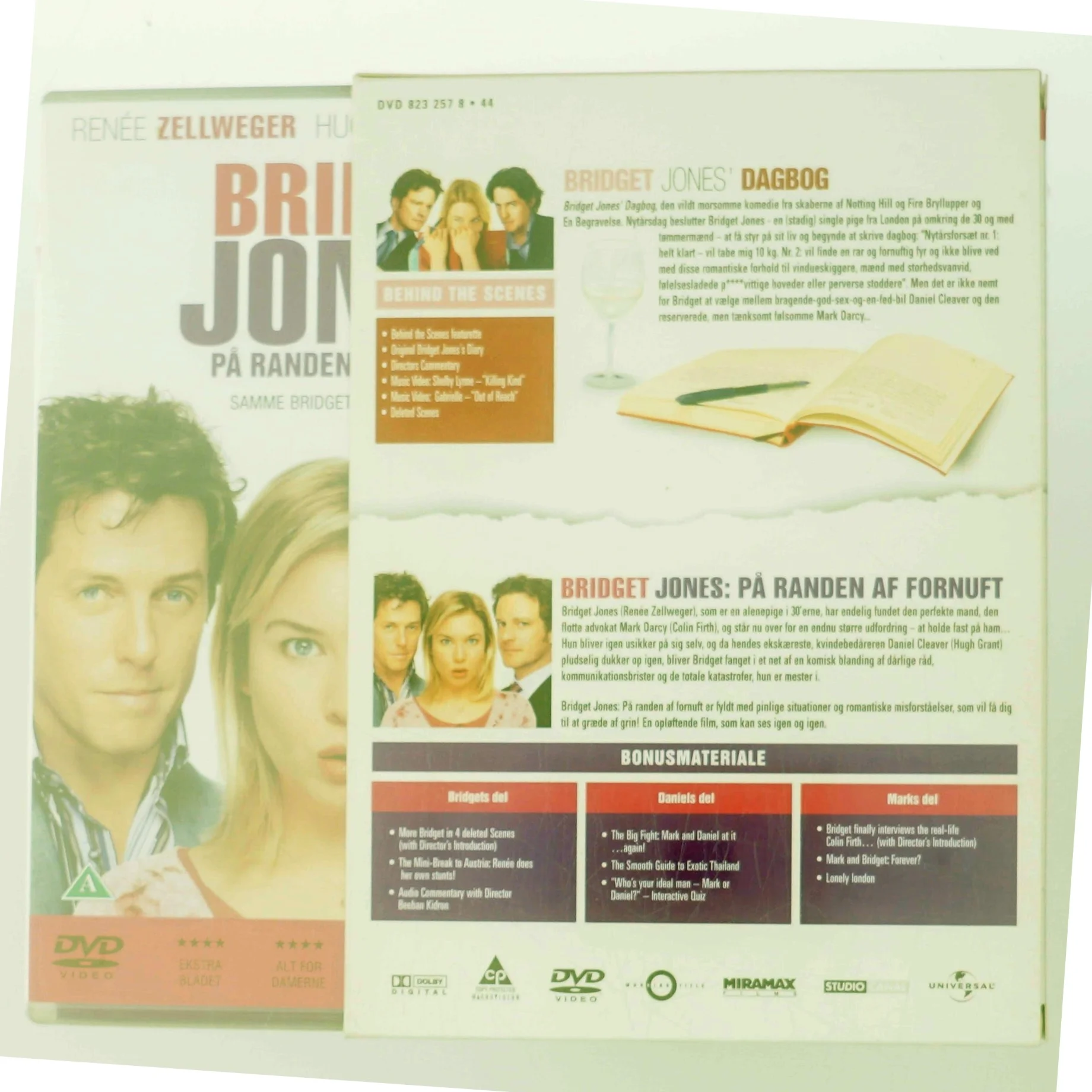 Bridget Jones's Diary Box med Renée Zellweger (DVD)