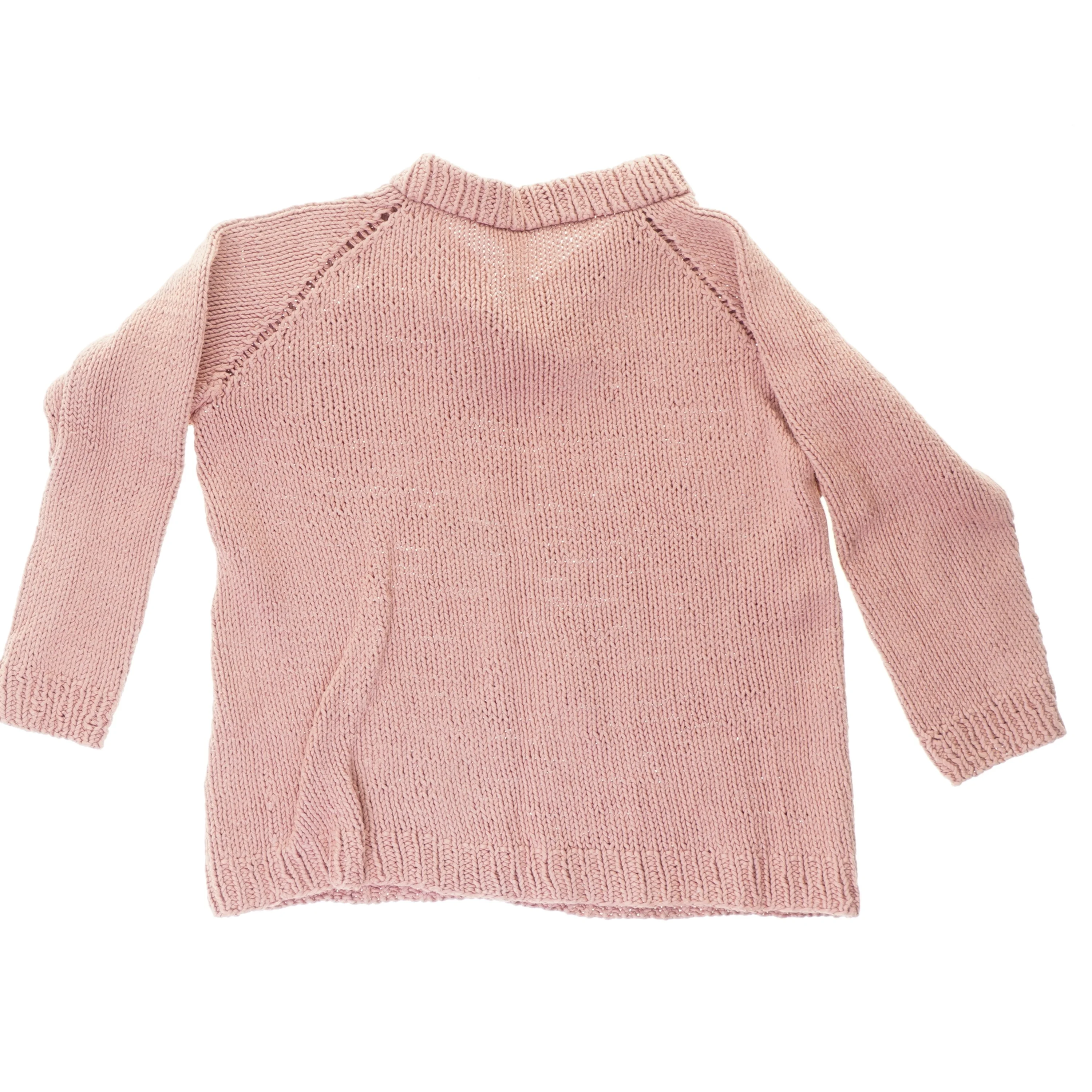 Hjemmestrikket trøje (str. 35 x 40 cm)