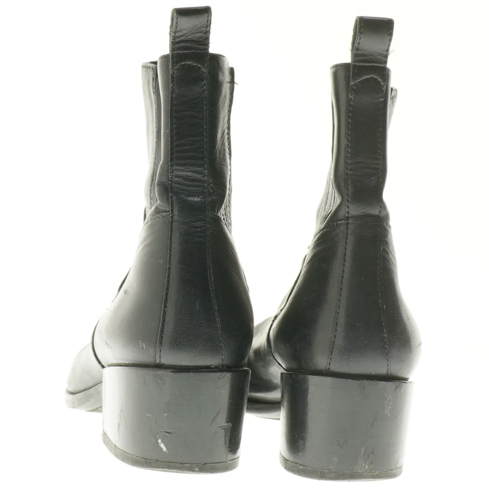 Sort læderstøvle fra Vagabond (str. 40 )