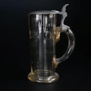 Retro ølkrus med låg (str. 20 cm)