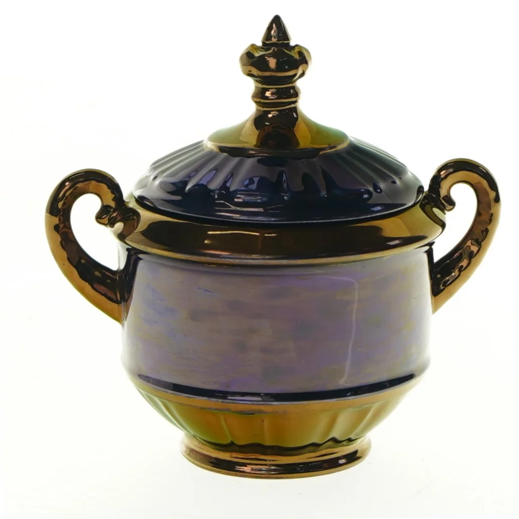 Lille glaseret kande fra Sys (str. 10 cm)