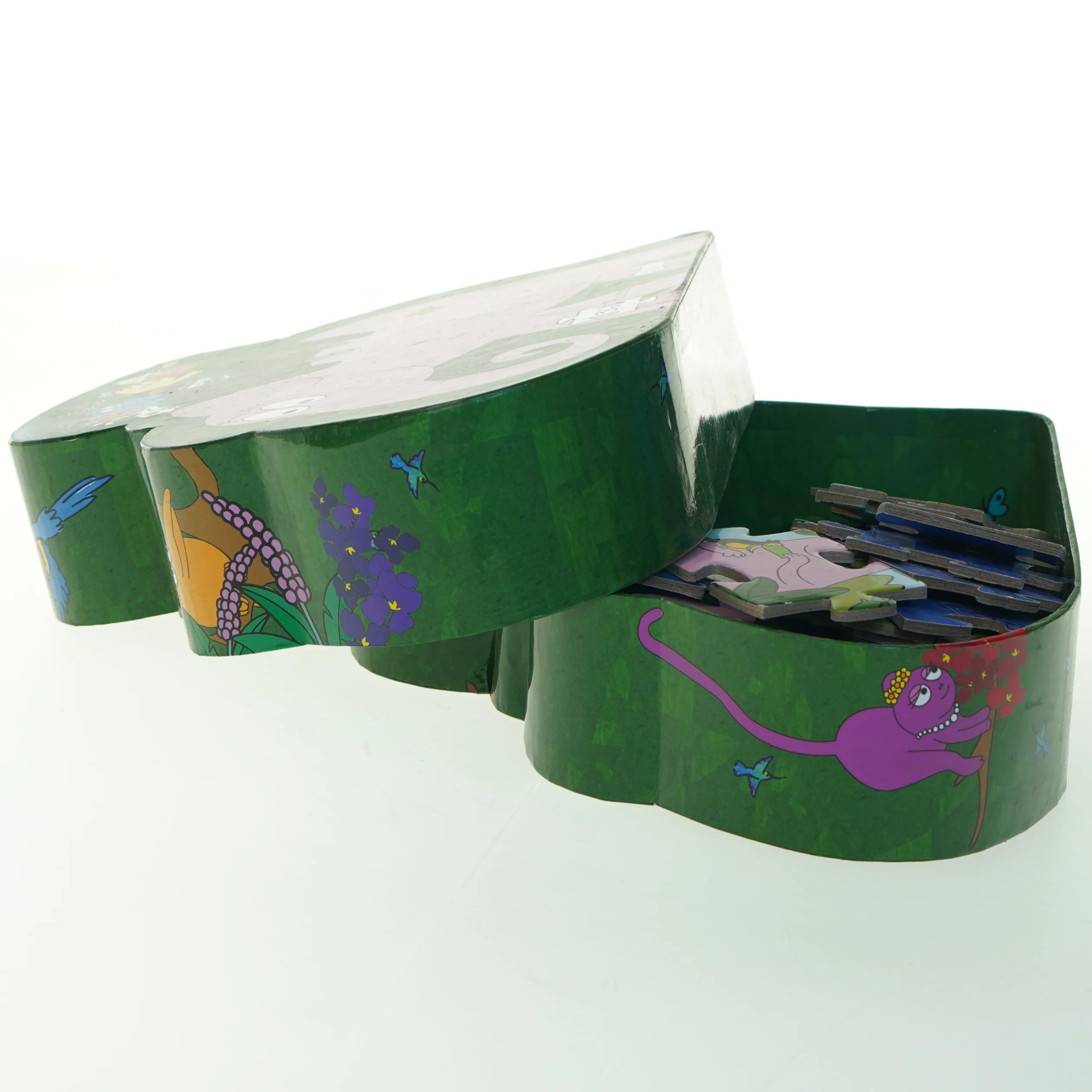 Barbapapa Børnepuslespil i formet æske fra Barbo Toys (str. 27,5x26 cm)