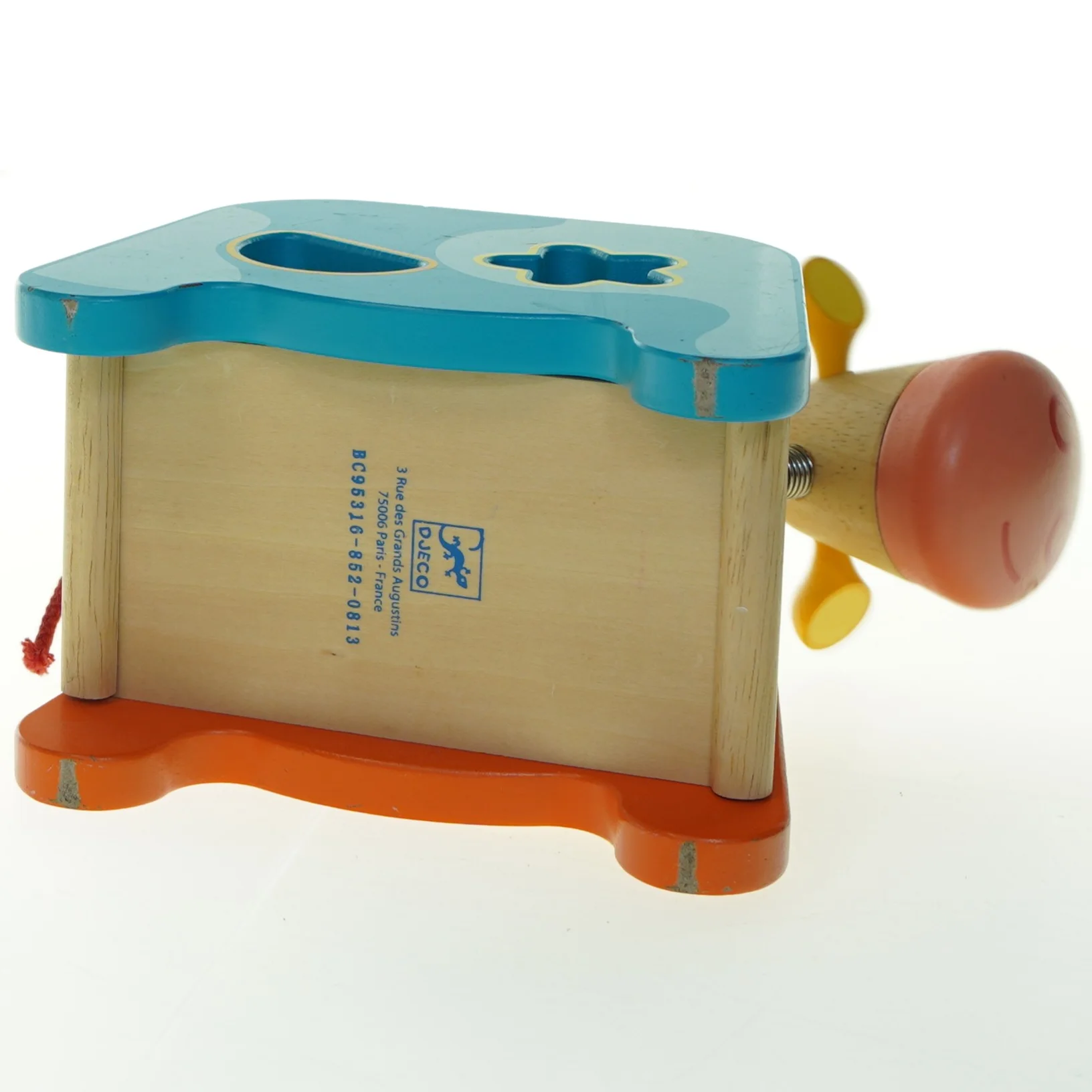 Træformet klodsboks fra Djeco (str. 21x16 cm)