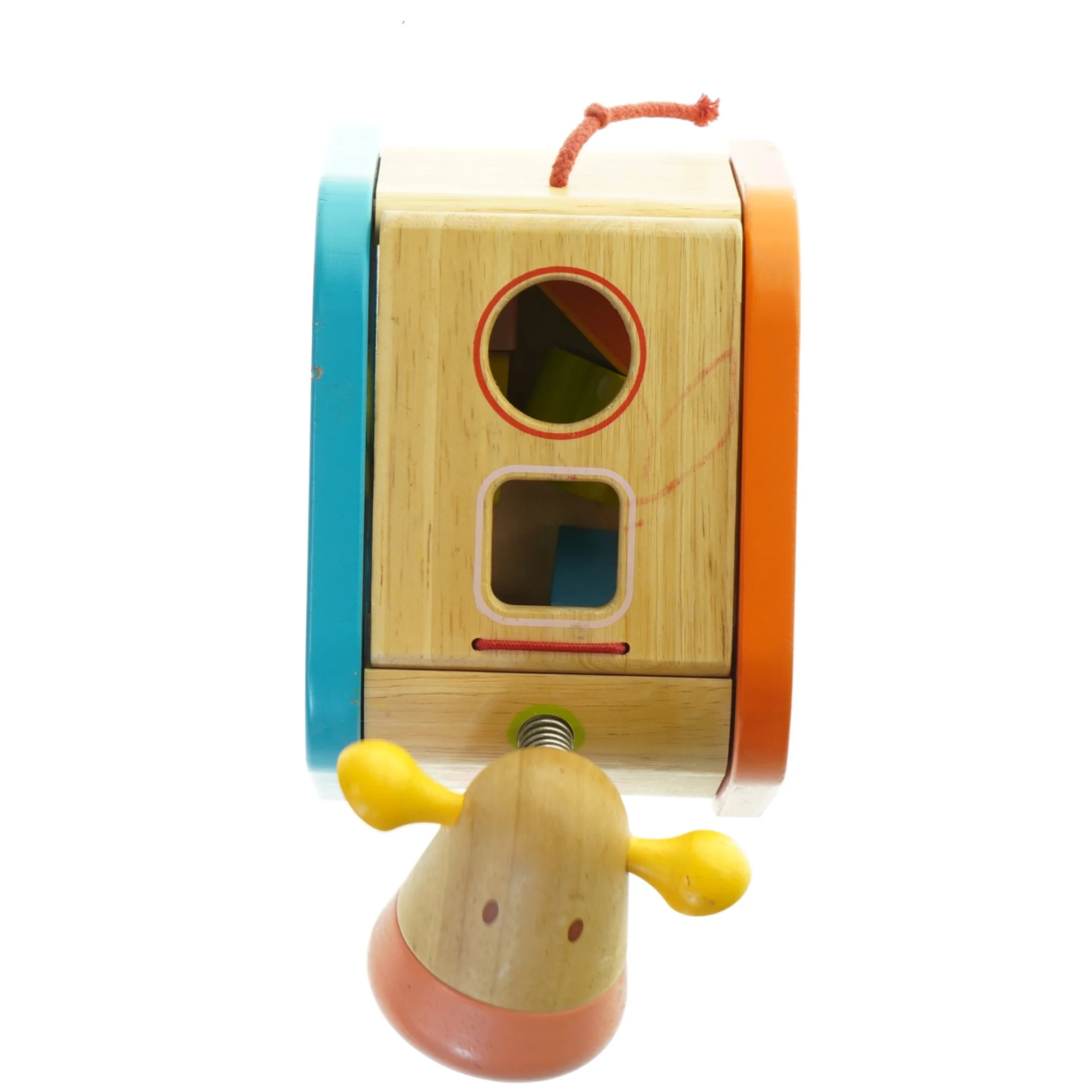 Træformet klodsboks fra Djeco (str. 21x16 cm)