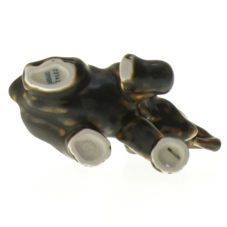 Royal Copenhagen stentøjs Figurin af Baby Elefant No. 22742 (str. 12 cm)