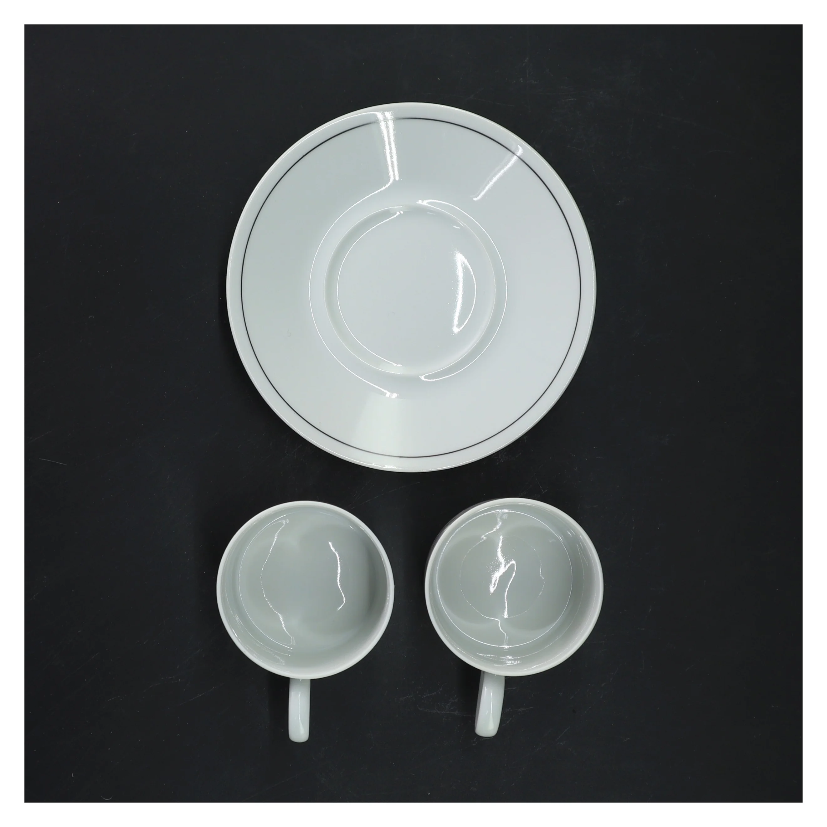 Kaffesæt med kopper og underkopper fra Tirschenreuth (str. Ø 13xh7 cm)