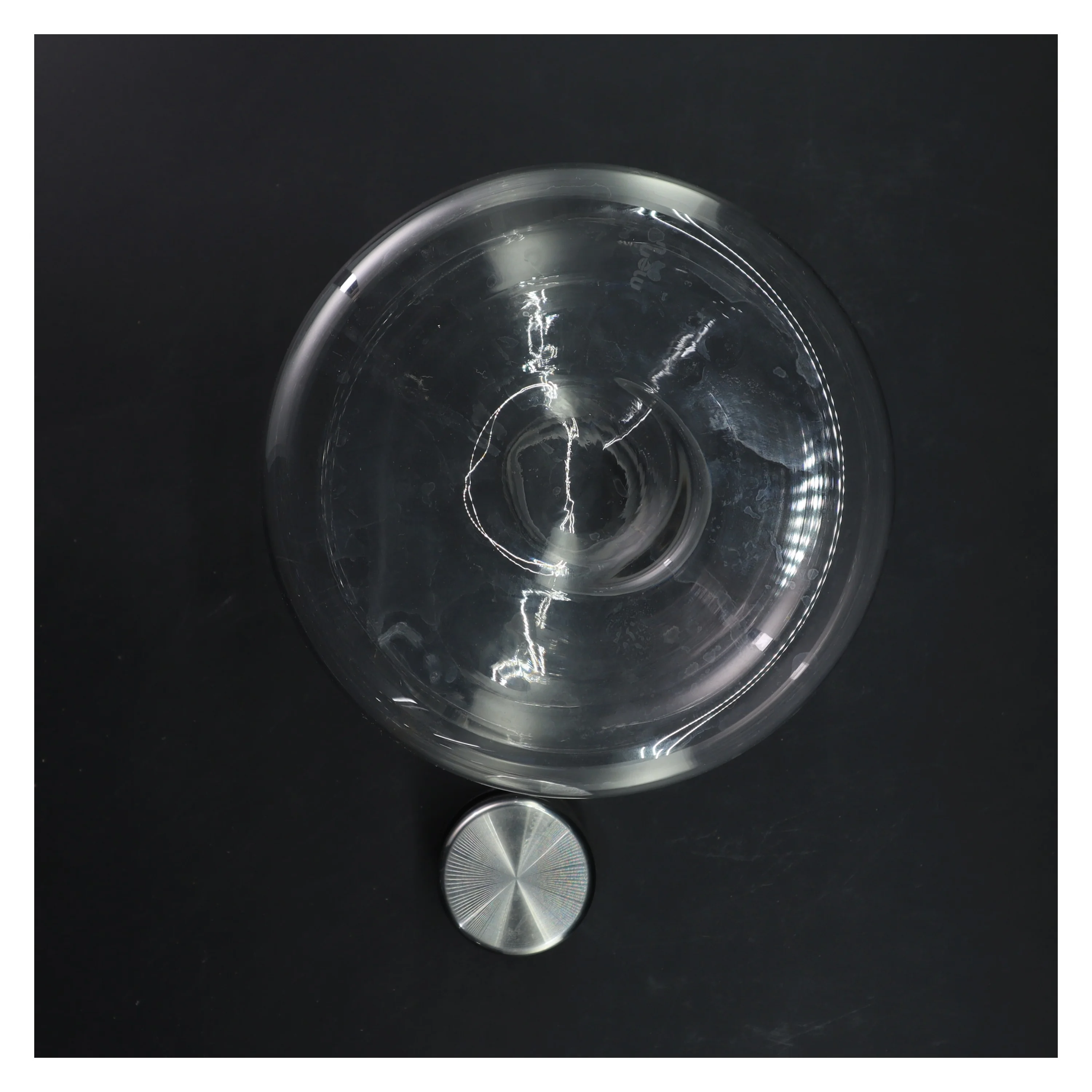 Dekantering karaffel med stållåg fra Menu (str. Ø 17xh21 cm)