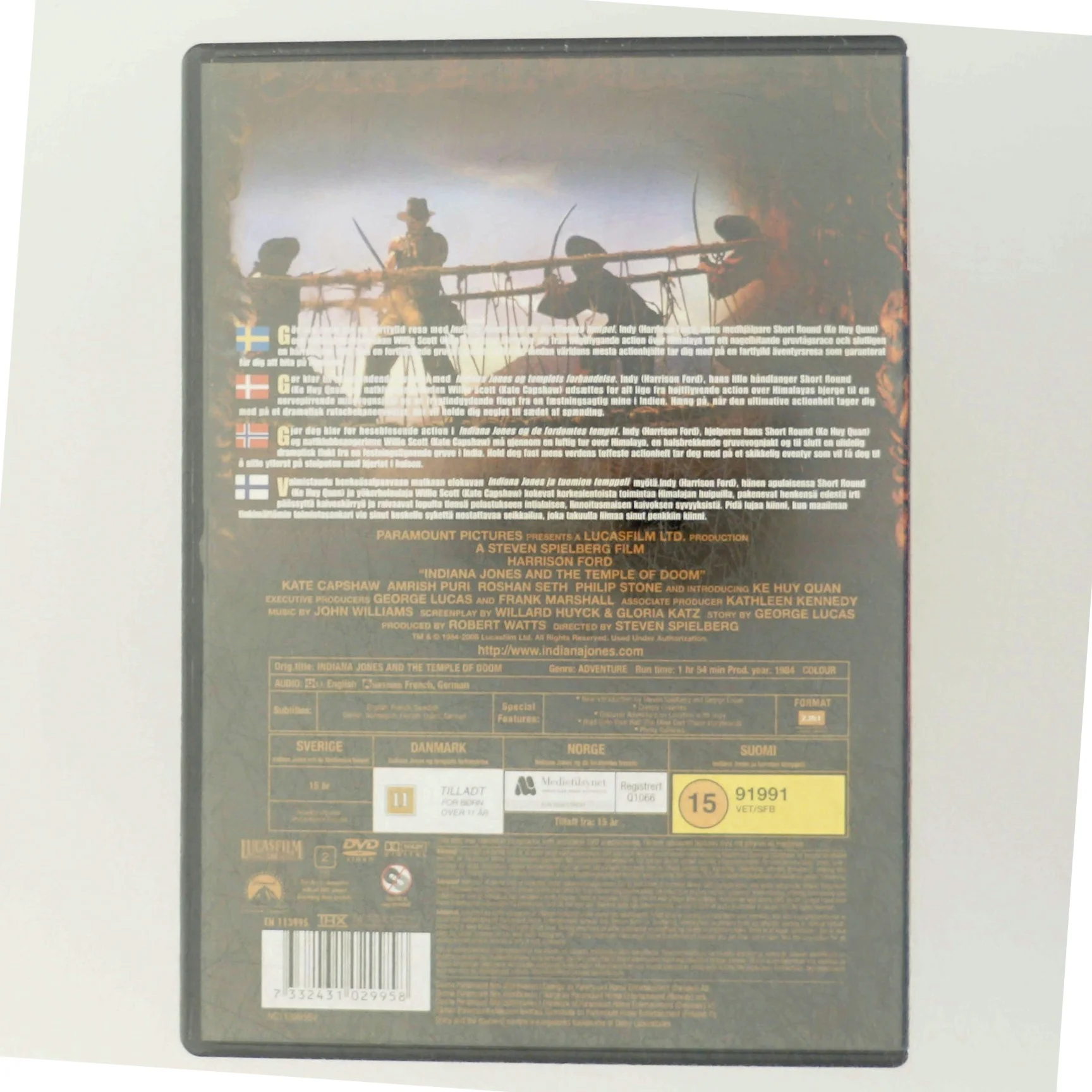 Indiana, Temple of Doom