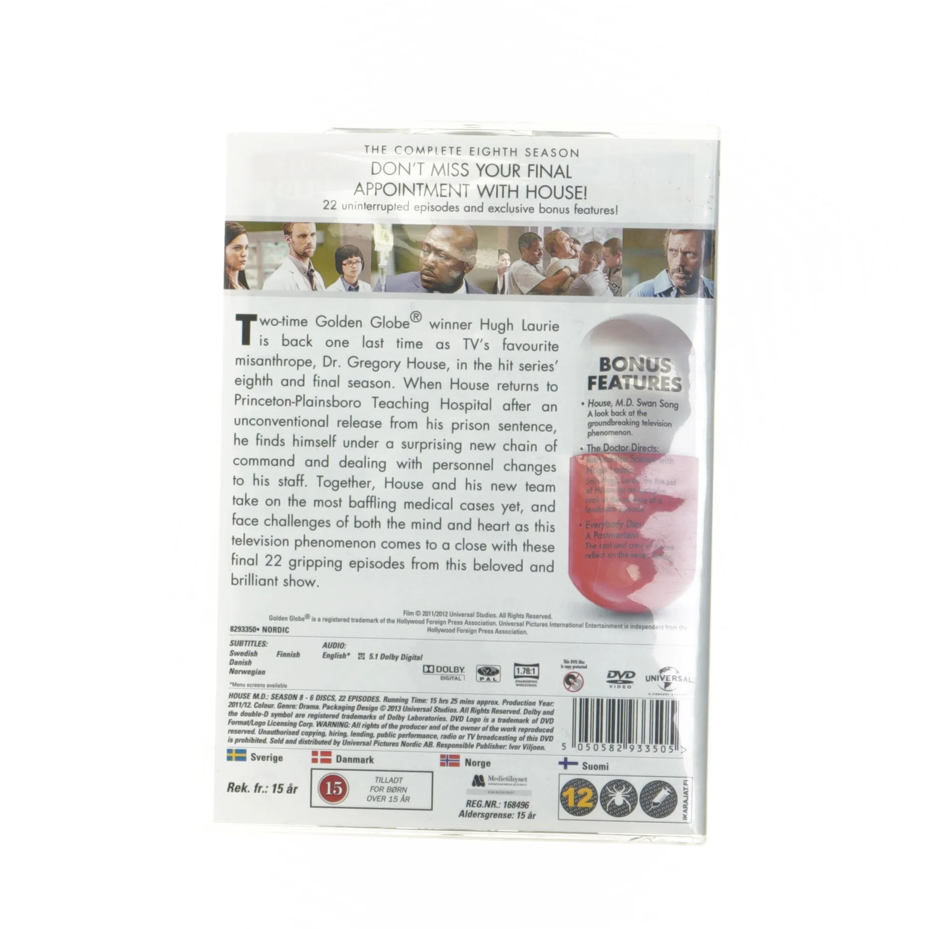 House M.D. Sæson 8 DVD-boks fra Universal
